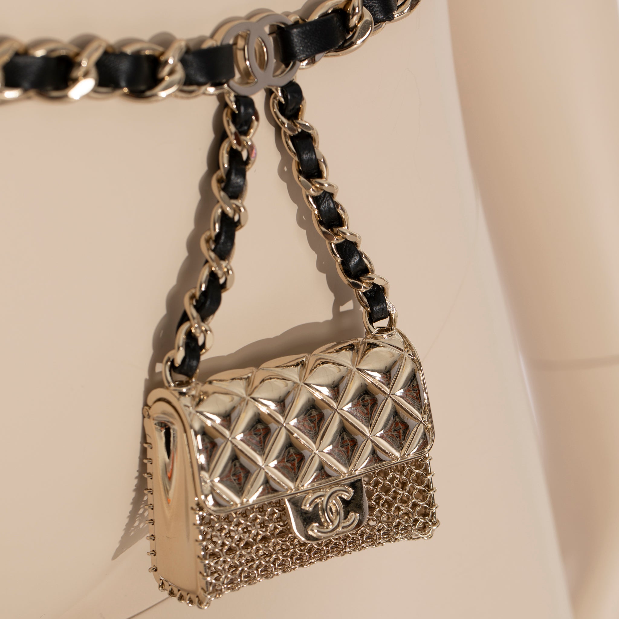 Chanel Belt With Micro Chanel Handbag Spring Summer 2021