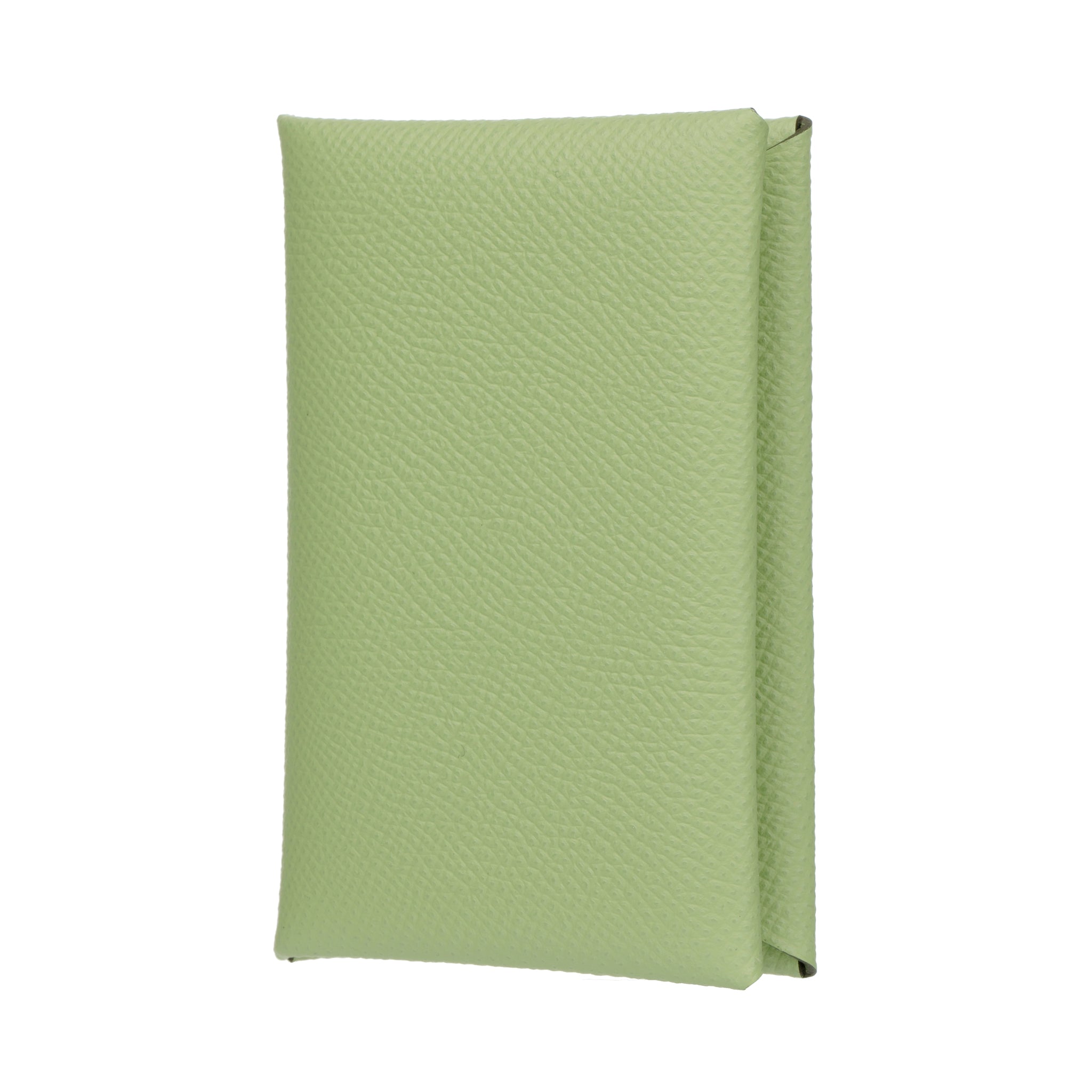 Hermes Calvi Wallet Vert Criquet Epsom Leather