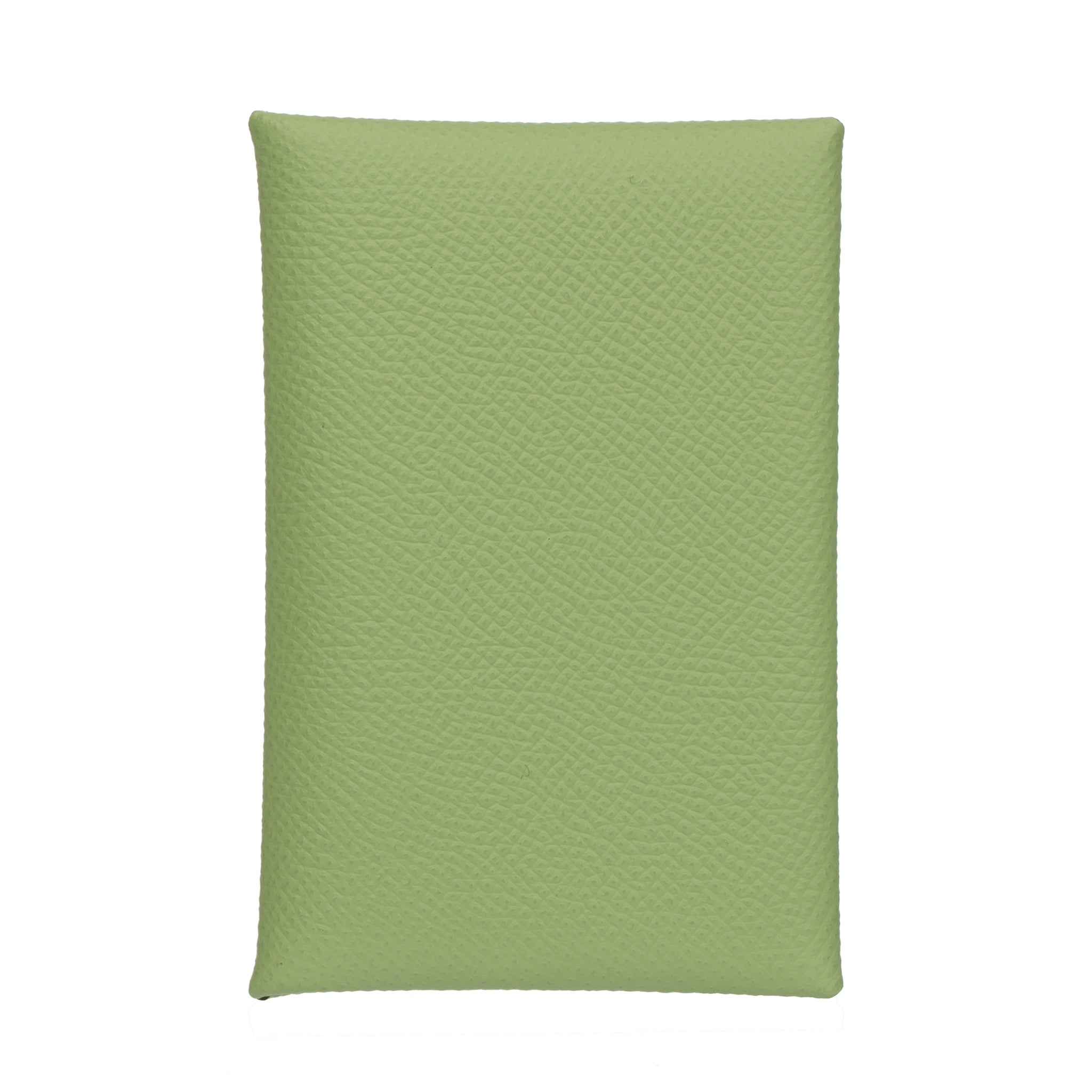 Hermes Calvi Wallet Vert Criquet Epsom Leather