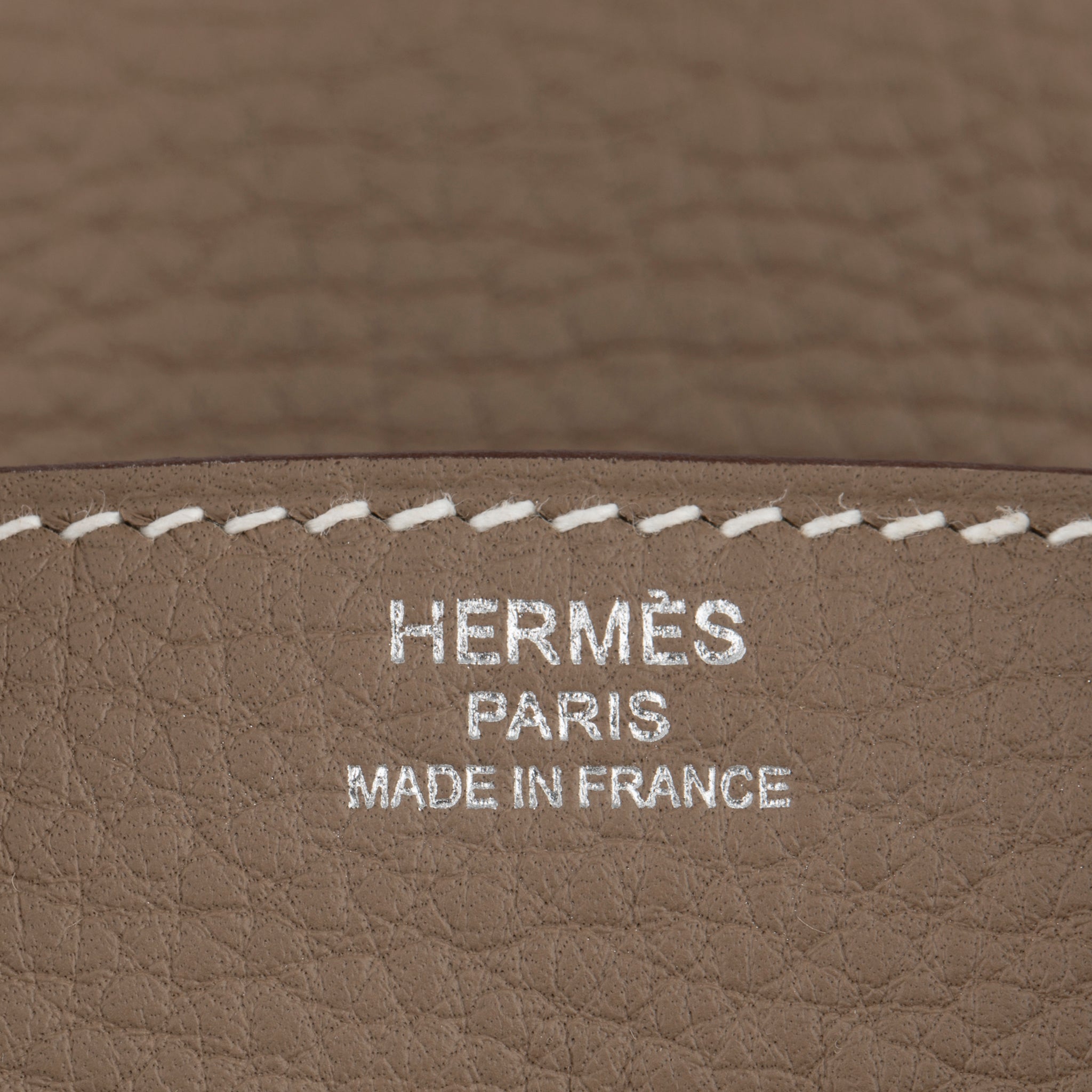 Hermes Birkin 25cm Etoupe Togo Leather Palladium Hardware