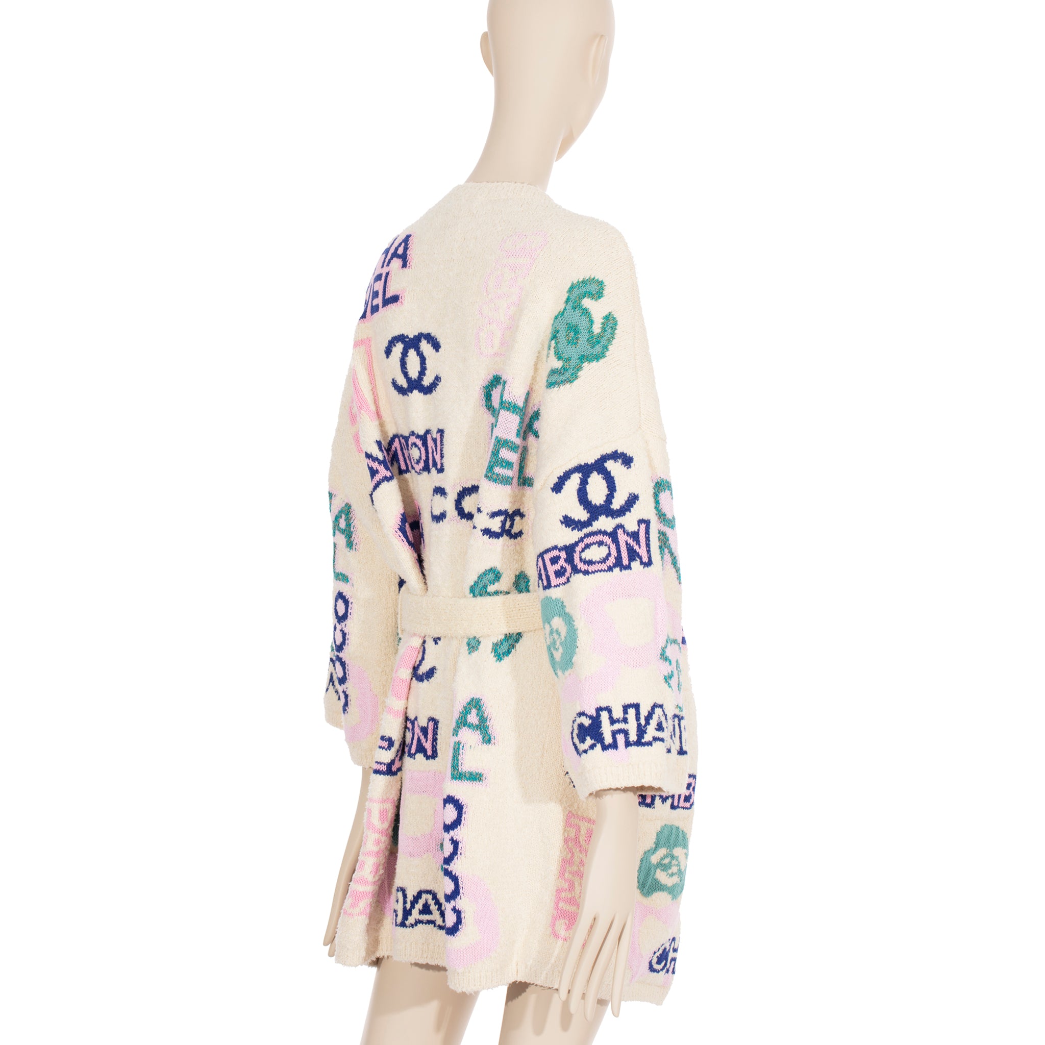 Chanel Cotton Cardigan With Colourful Details 38 Fr