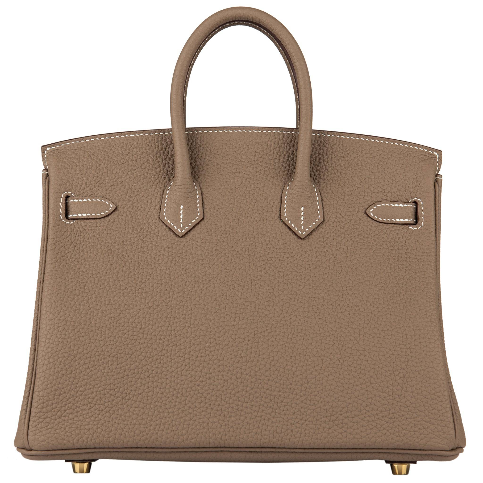 HERMES BIRKIN 25CM ETOUPE TOGO LEATHER GOLD HARDWARE - On Repeat