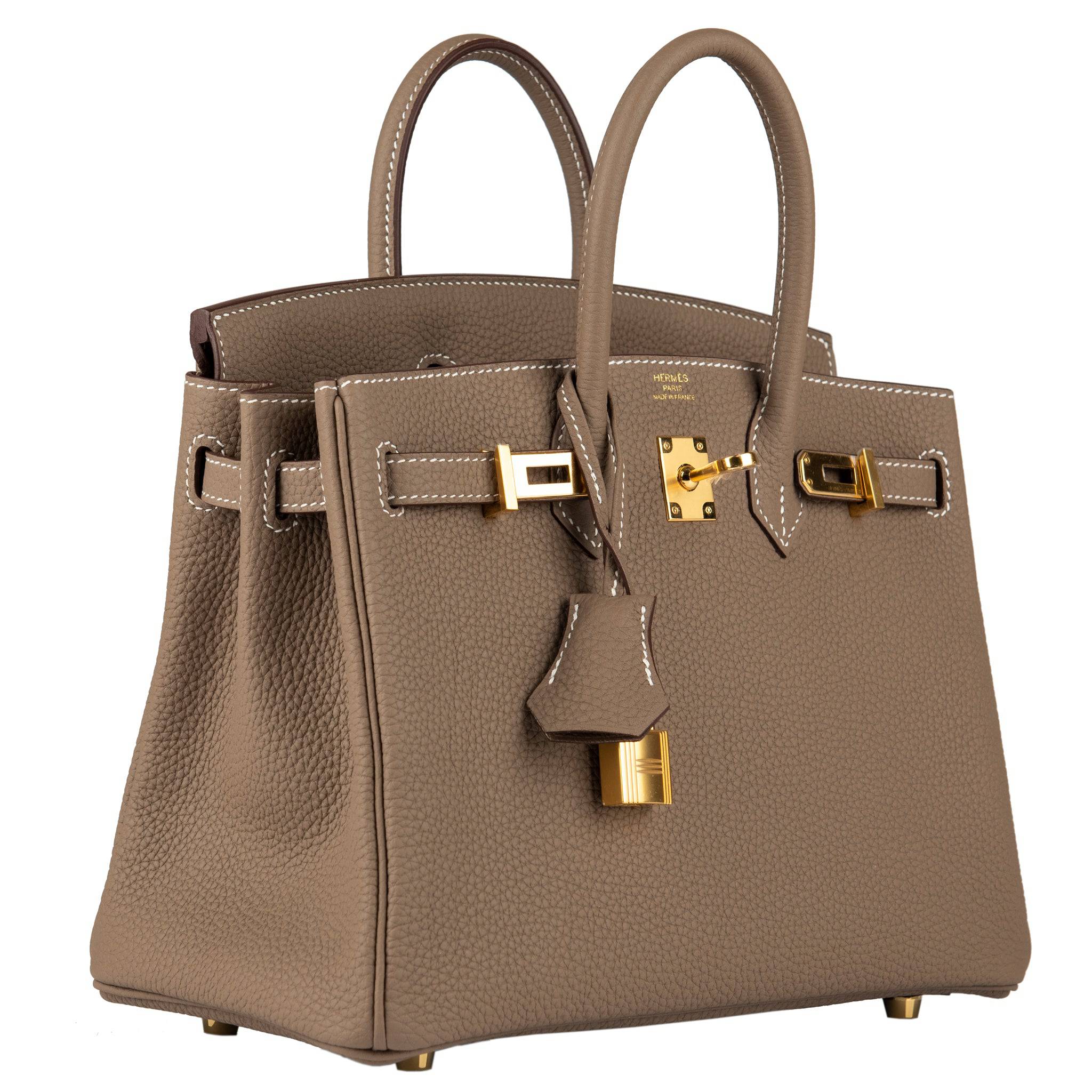 HERMES BIRKIN 25CM ETOUPE TOGO LEATHER GOLD HARDWARE - On Repeat