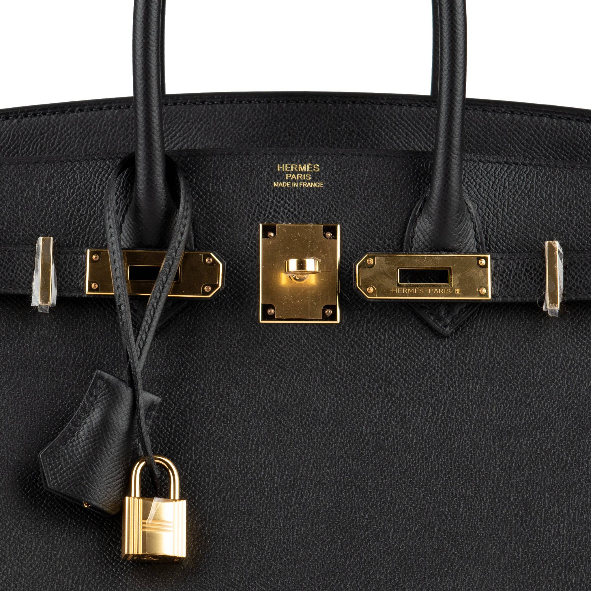 HERMES BIRKIN 30CM BLACK EPSOM LEATHER GOLD HARDWARE - On Repeat