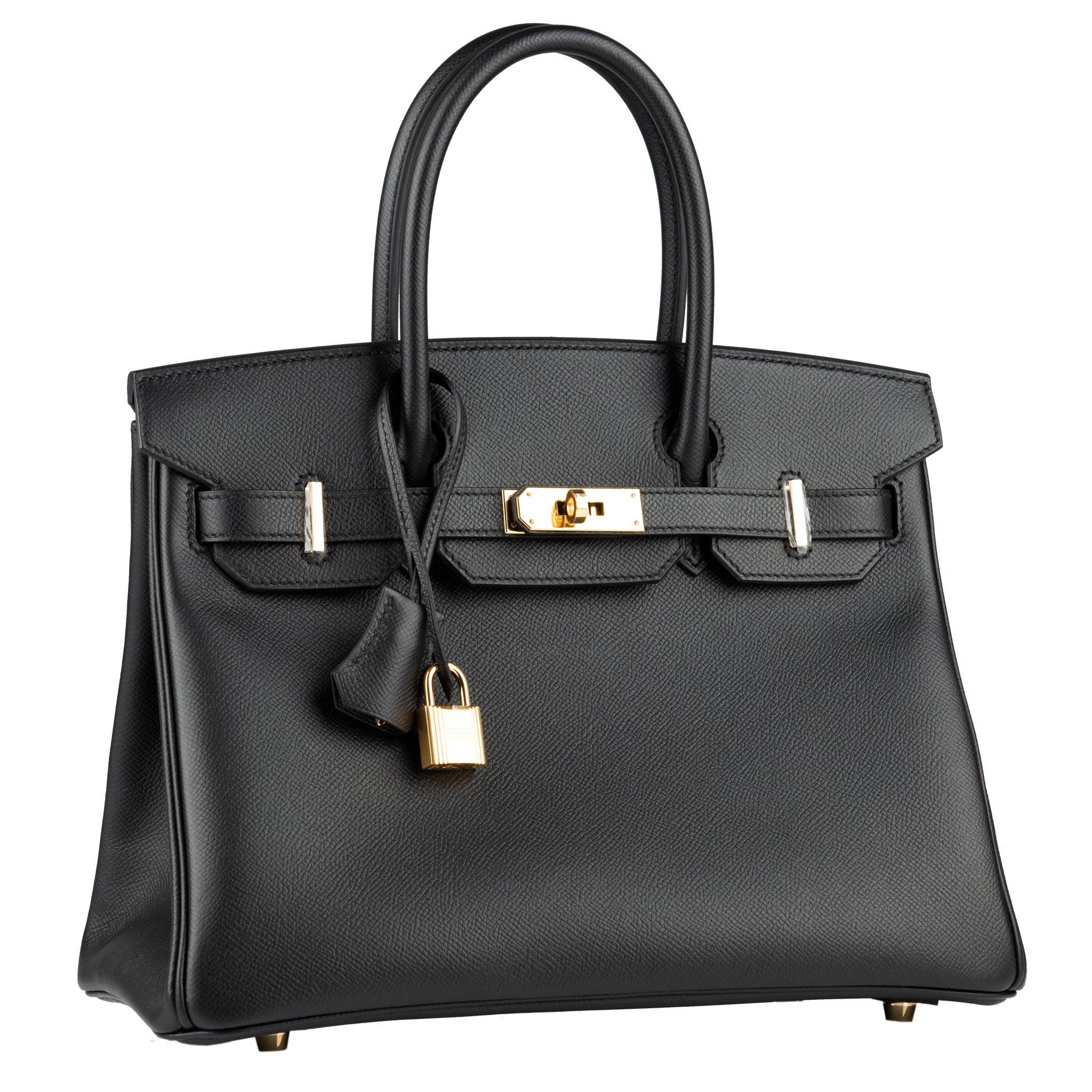 HERMES BIRKIN 30CM BLACK EPSOM LEATHER GOLD HARDWARE - On Repeat