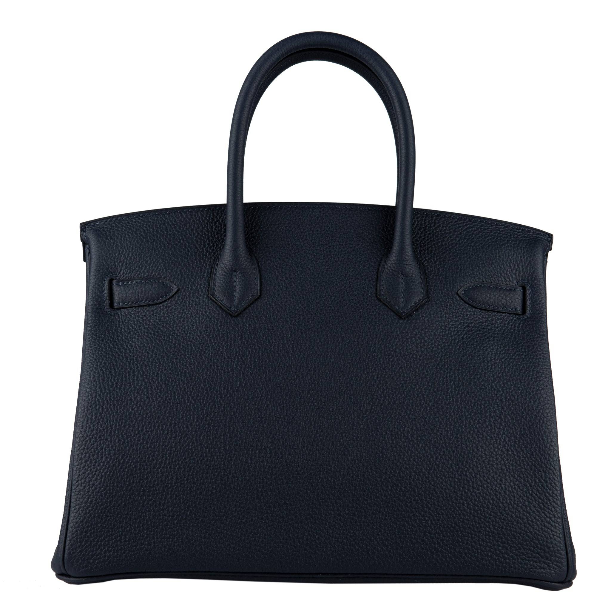 HERMES BIRKIN 30CM BLUE NUIT TOGO LEATHER GOLD HARDWARE - On Repeat