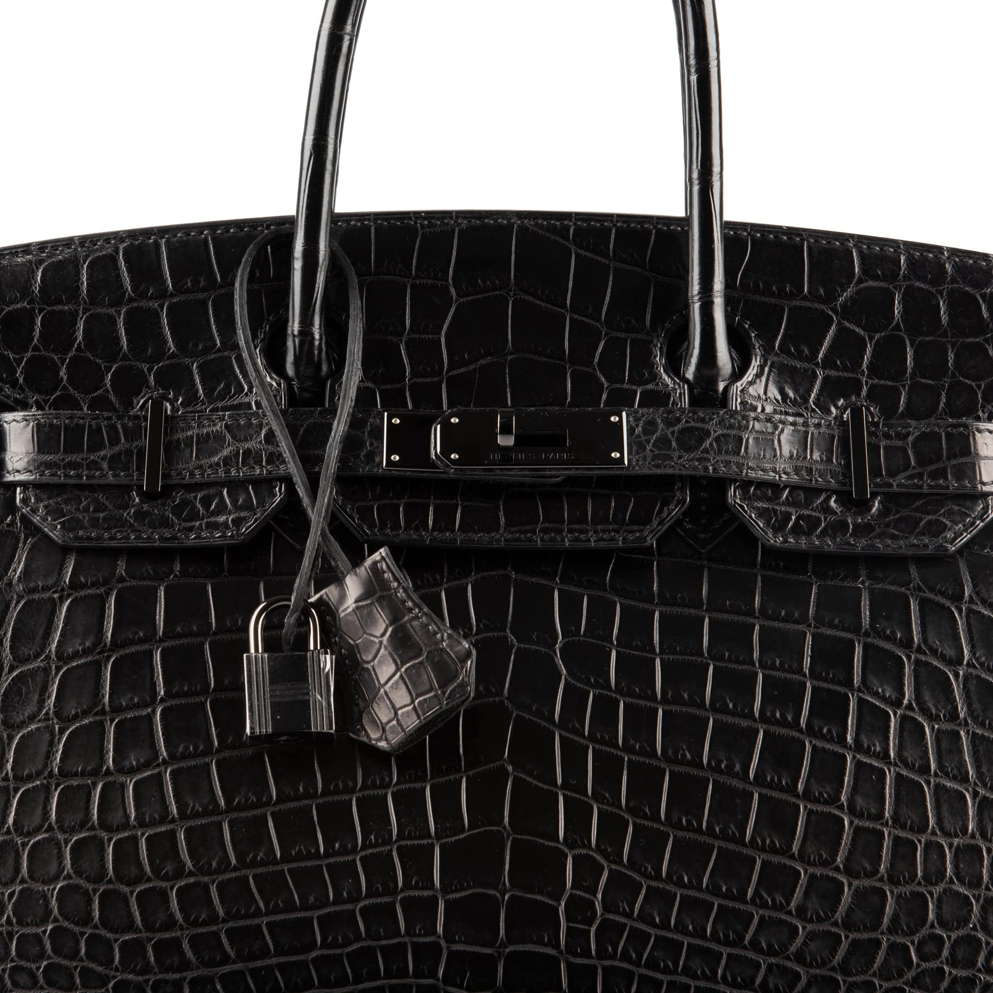 HERMES BIRKIN 35CM SO BLACK MATTE NILOTICUS CROCODILE SO BLACK HARDWARE - On Repeat