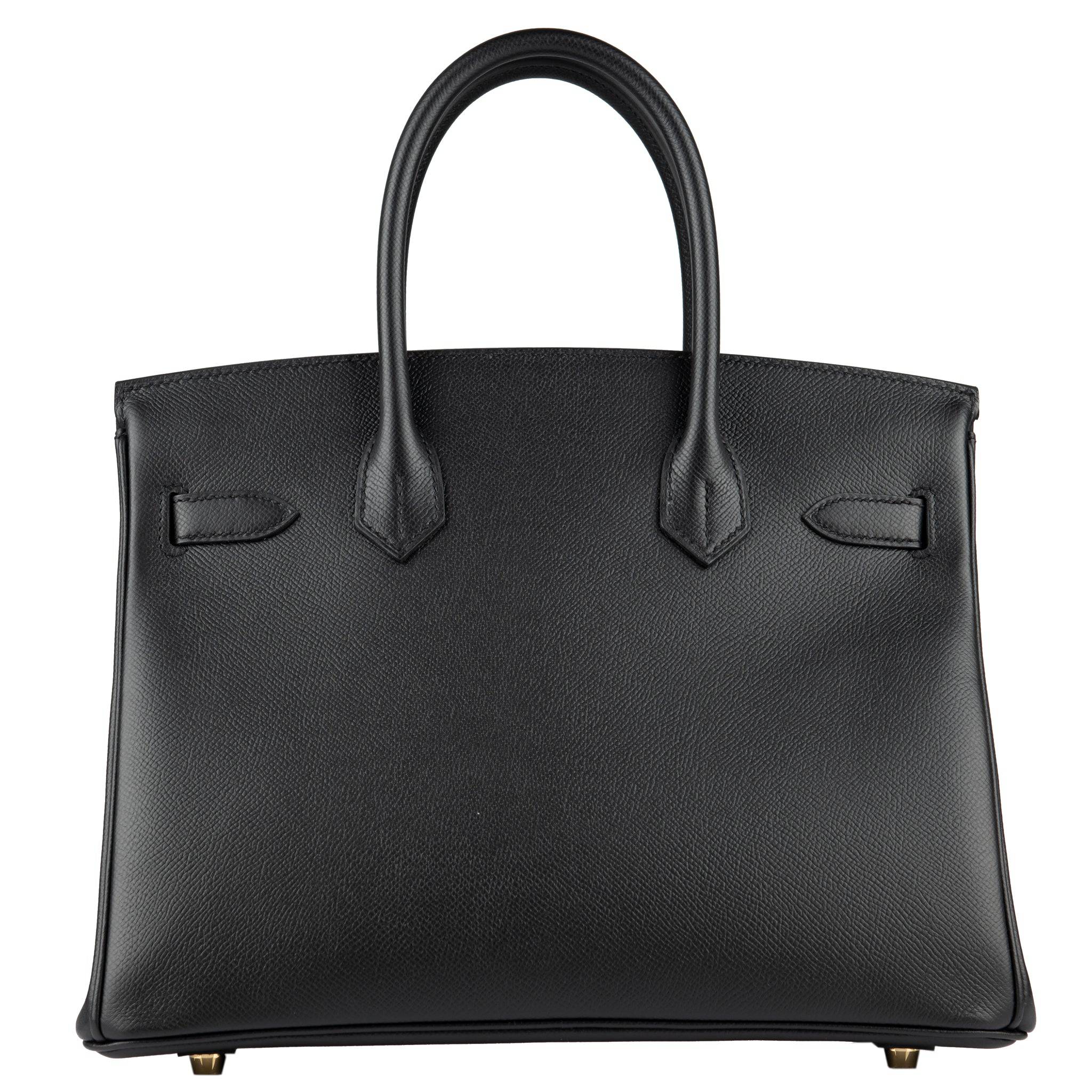 HERMES BIRKIN 30CM BLACK EPSOM LEATHER GOLD HARDWARE - On Repeat