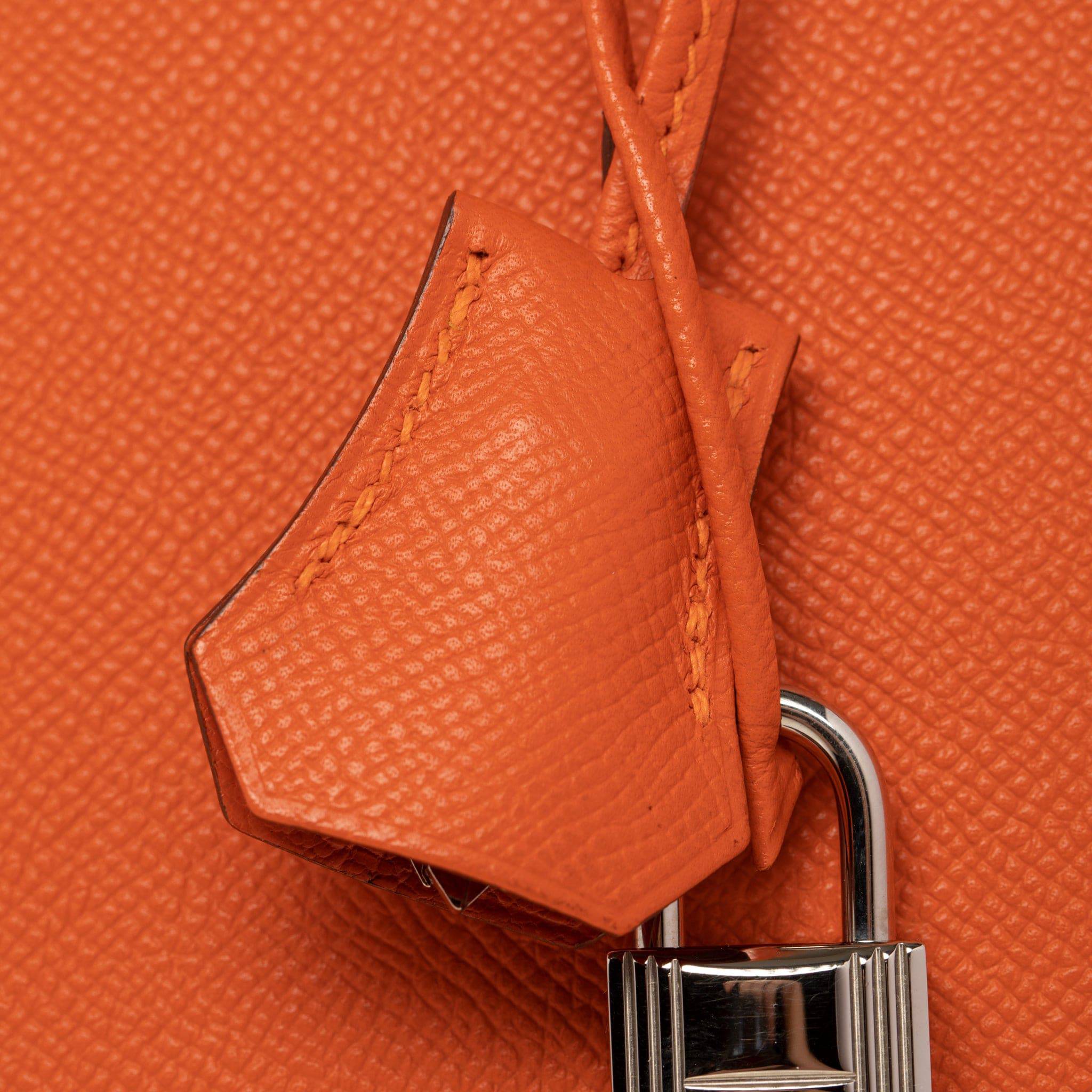 HERMES BIRKIN 35CM ORANGE EPSOM LEATHER PALLADIUM HARDWARE - On Repeat