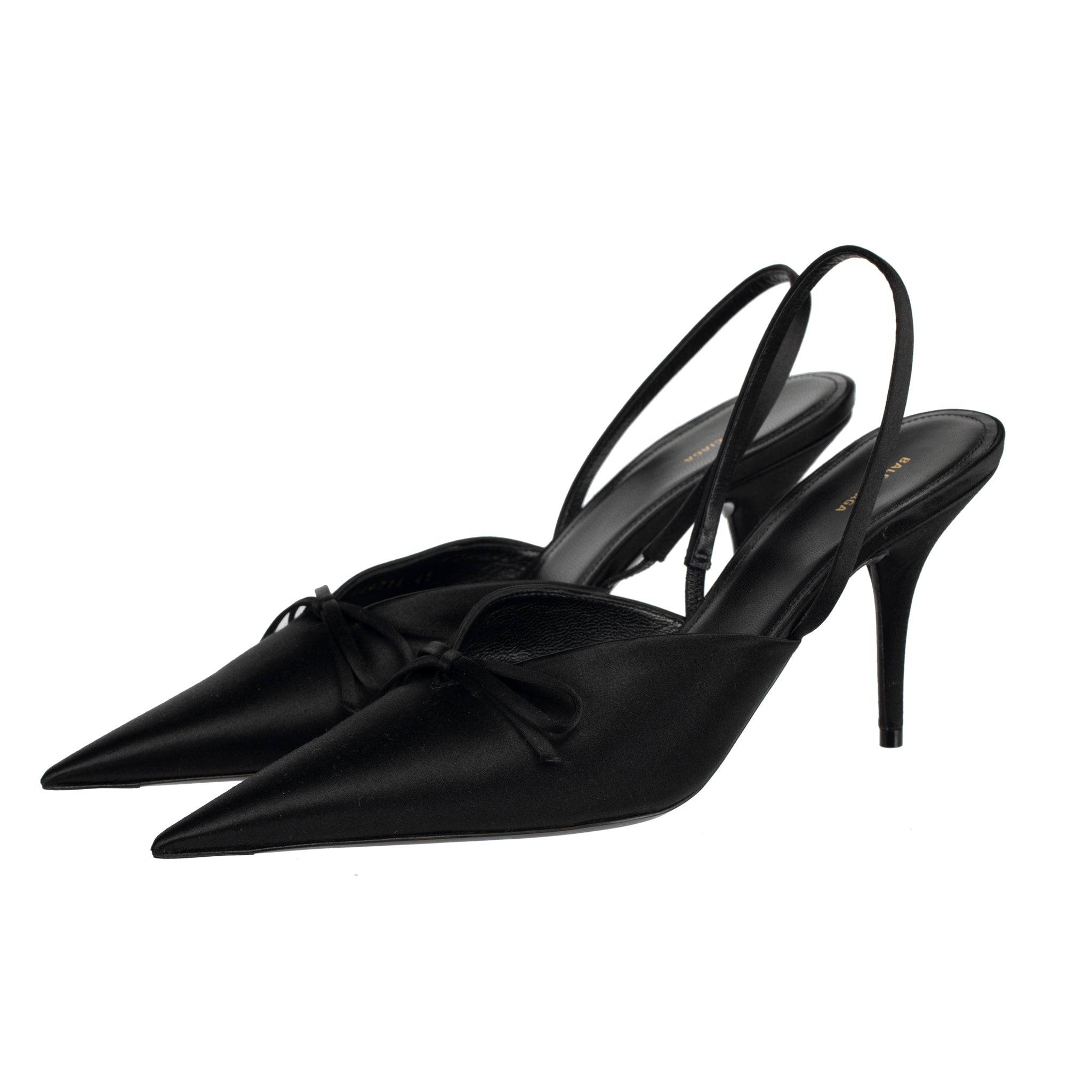 BALENCIAGA KNIFE SLINGBACK HEELS BLACK 41 FR - On Repeat