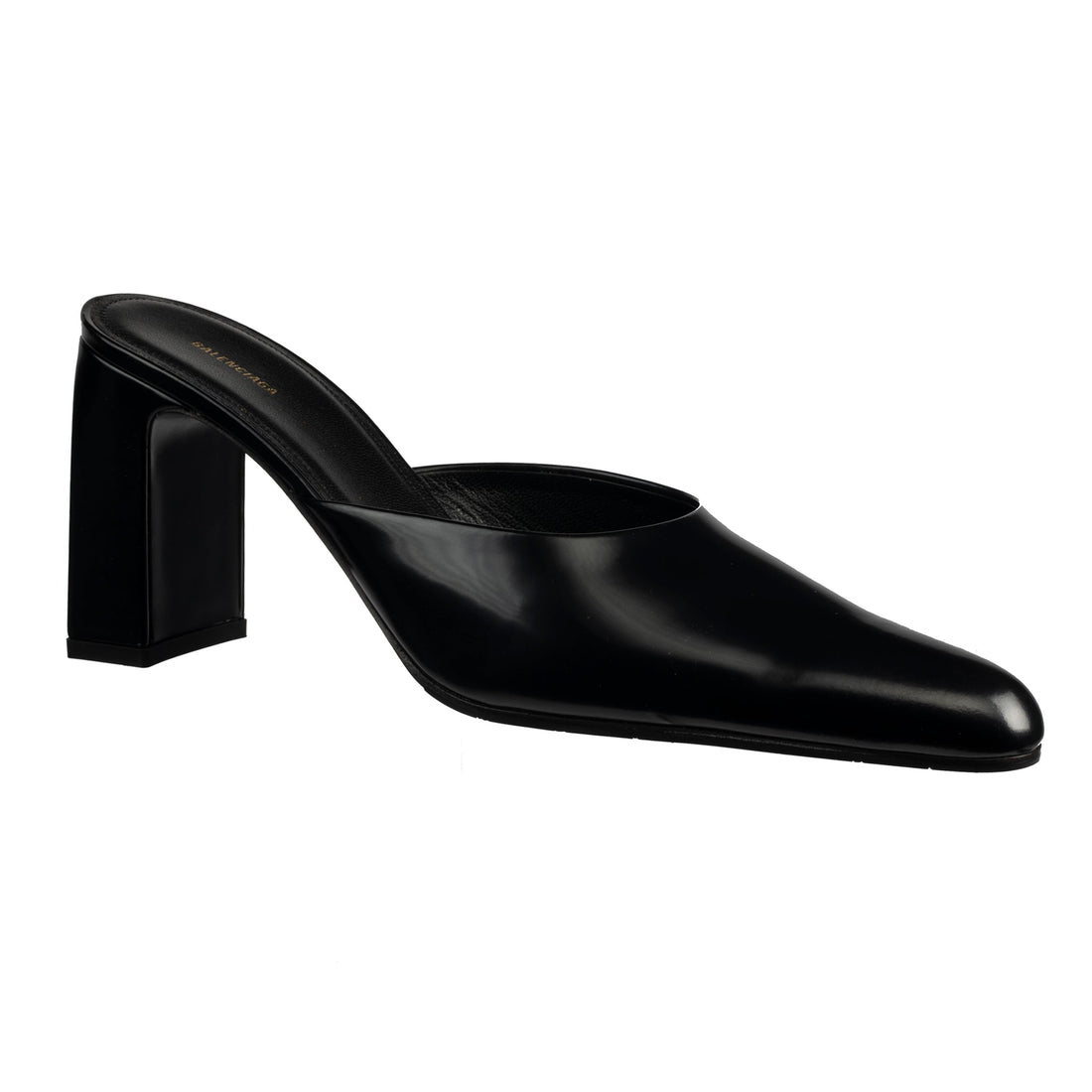BALENCIAGA mules in nappa leather  Black  Balenciaga heeled sandals  722309WBCW1 online on GIGLIOCOM