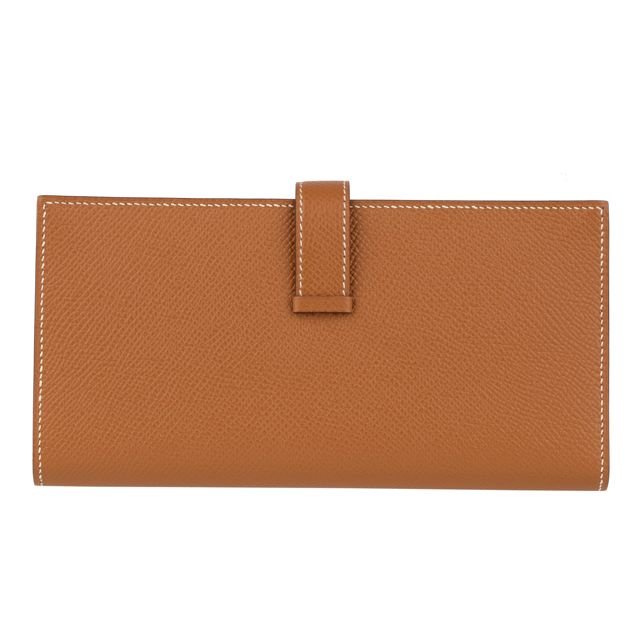 Hermes Bearn Wallet Long Gold Epsom Leather Palladium Hardware