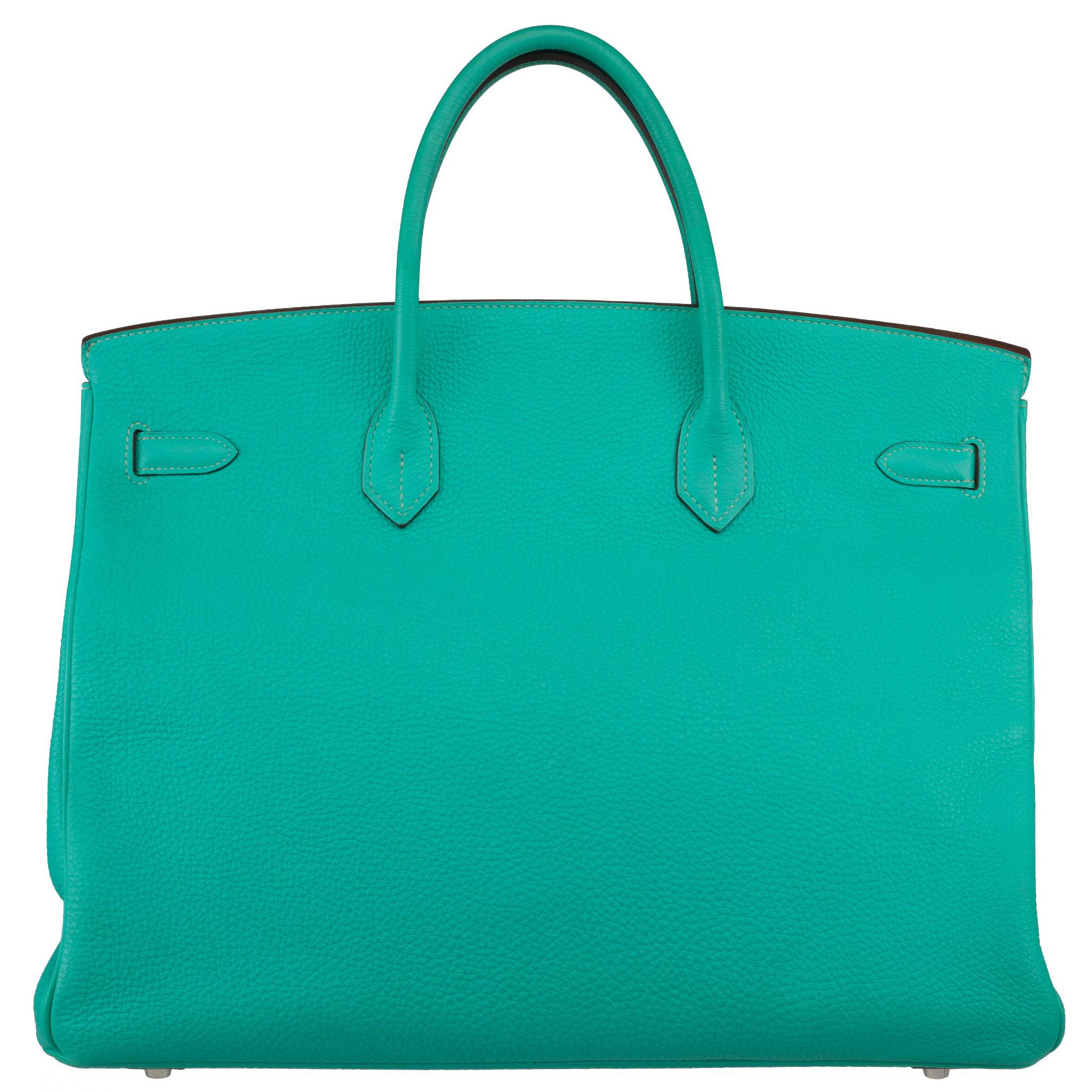 HERMES BIRKIN 40CM LAGOON TOGO LEATHER PALLADIUM HARDWARE - On Repeat