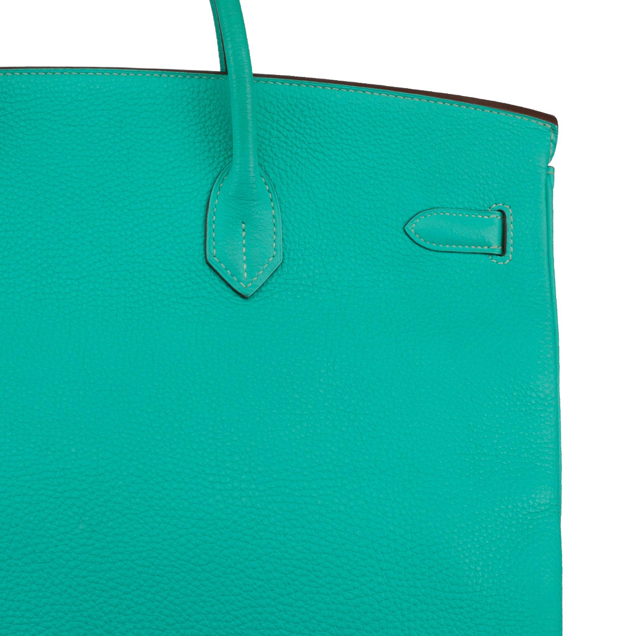 HERMES BIRKIN 40CM LAGOON TOGO LEATHER PALLADIUM HARDWARE - On Repeat