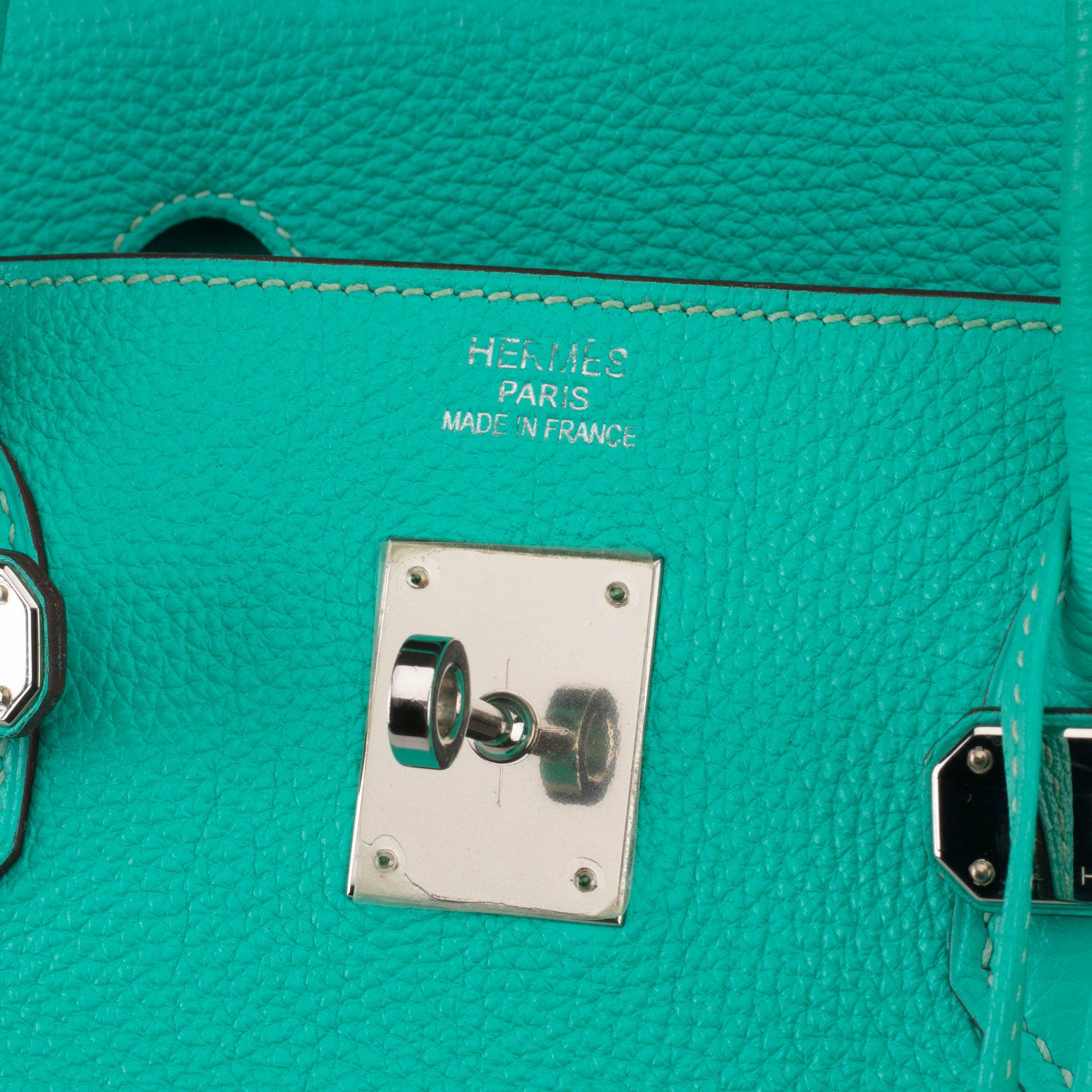 HERMES BIRKIN 40CM LAGOON TOGO LEATHER PALLADIUM HARDWARE - On Repeat