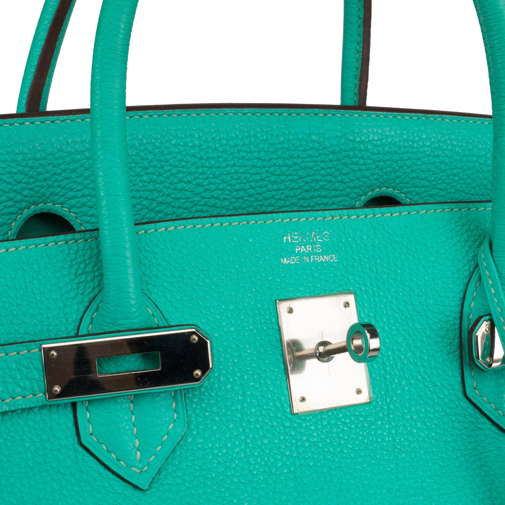 HERMES BIRKIN 40CM LAGOON TOGO LEATHER PALLADIUM HARDWARE - On Repeat