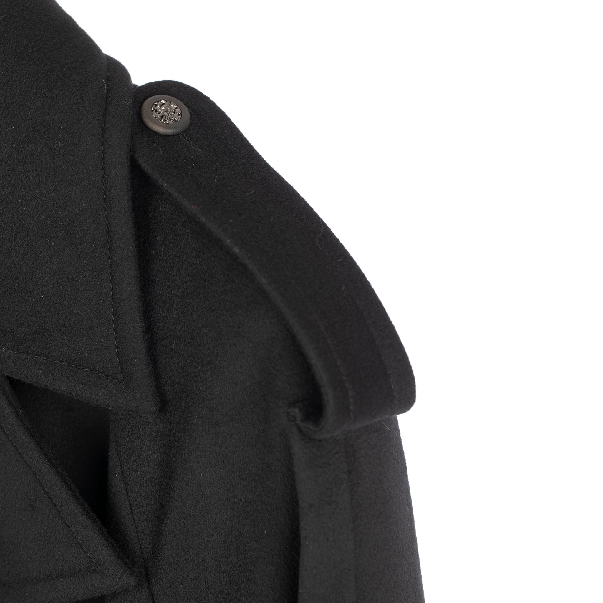 Chanel Long Black Trench Coat 42 Fr - On Repeat