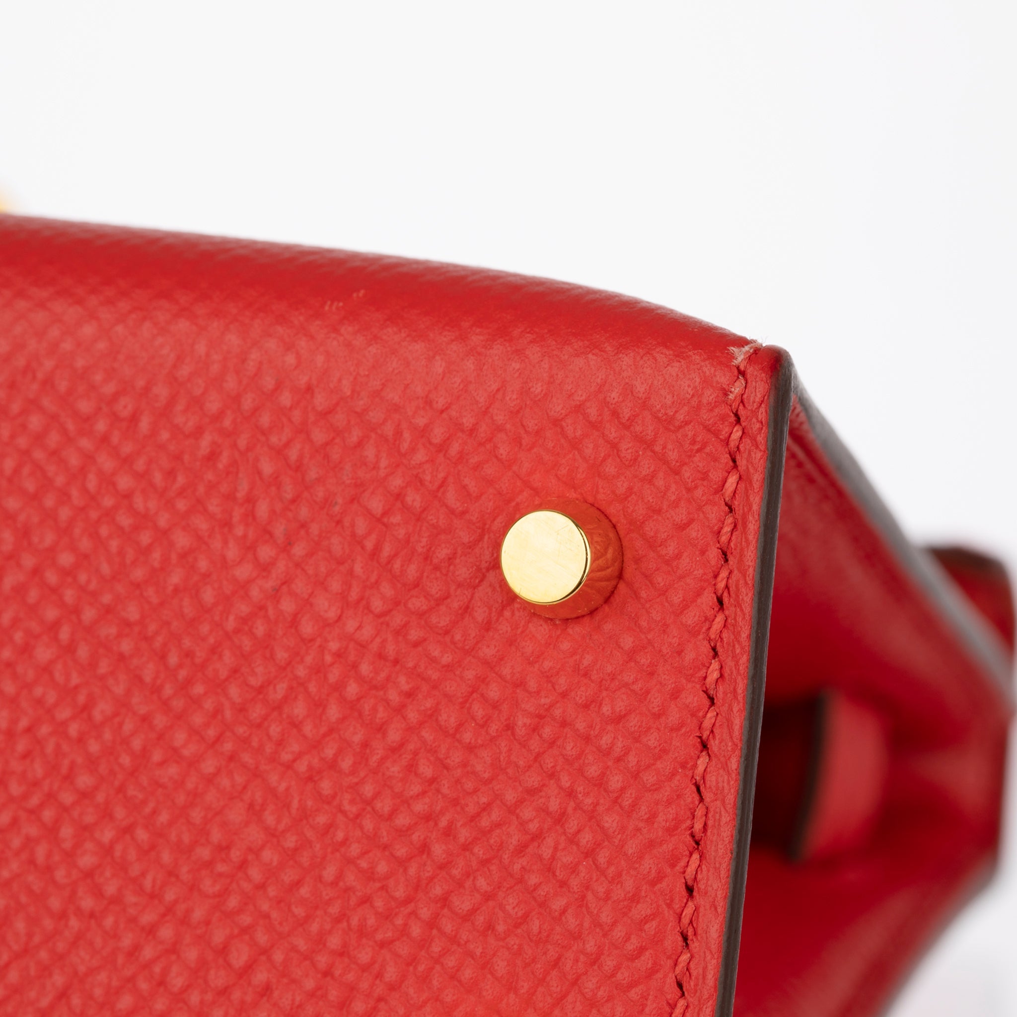 Hermes Mini Kelly II Rouge Tomate Epsom Leather Gold Hardware - On Repeat