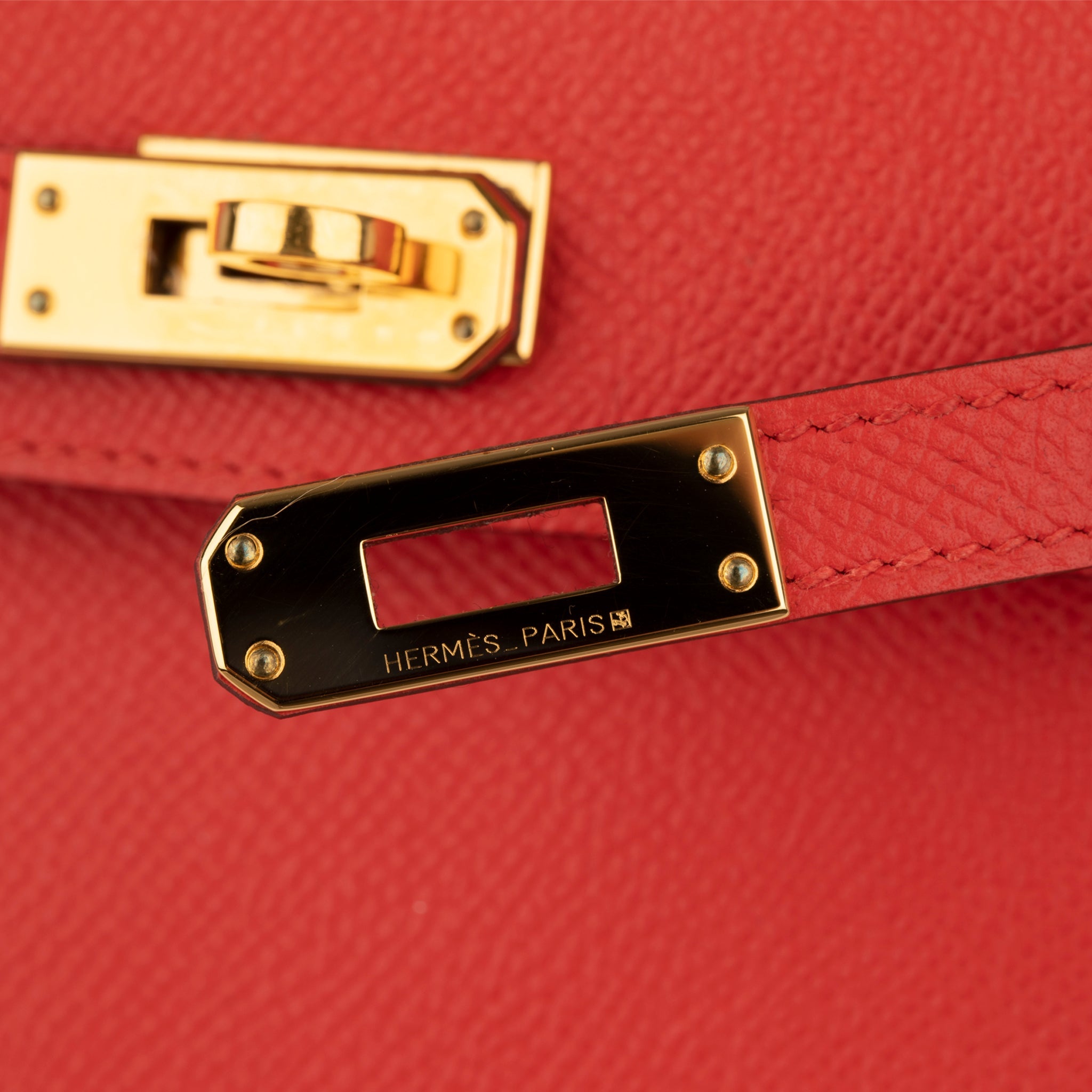 Hermes Mini Kelly II Rouge Tomate Epsom Leather Gold Hardware - On Repeat