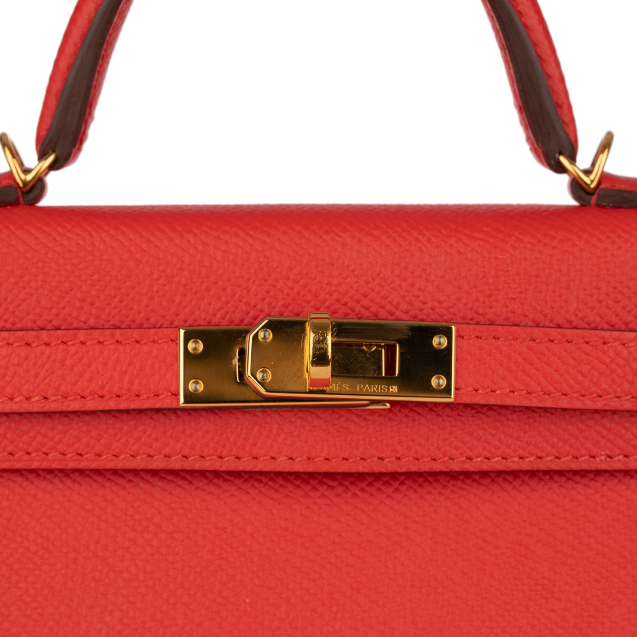 Hermes Mini Kelly II Rouge Tomate Epsom Leather Gold Hardware - On Repeat