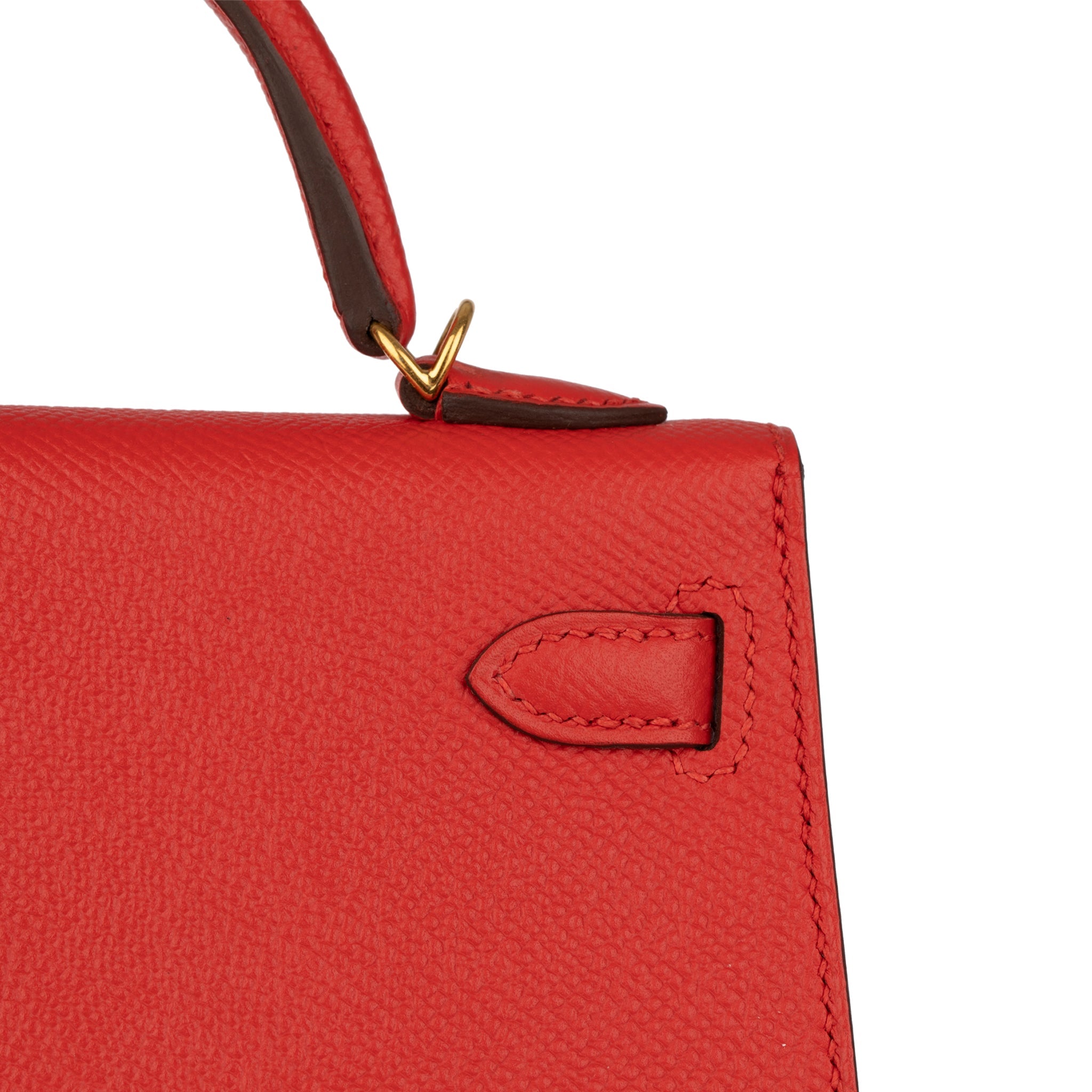 Hermes Mini Kelly II Rouge Tomate Epsom Leather Gold Hardware - On Repeat