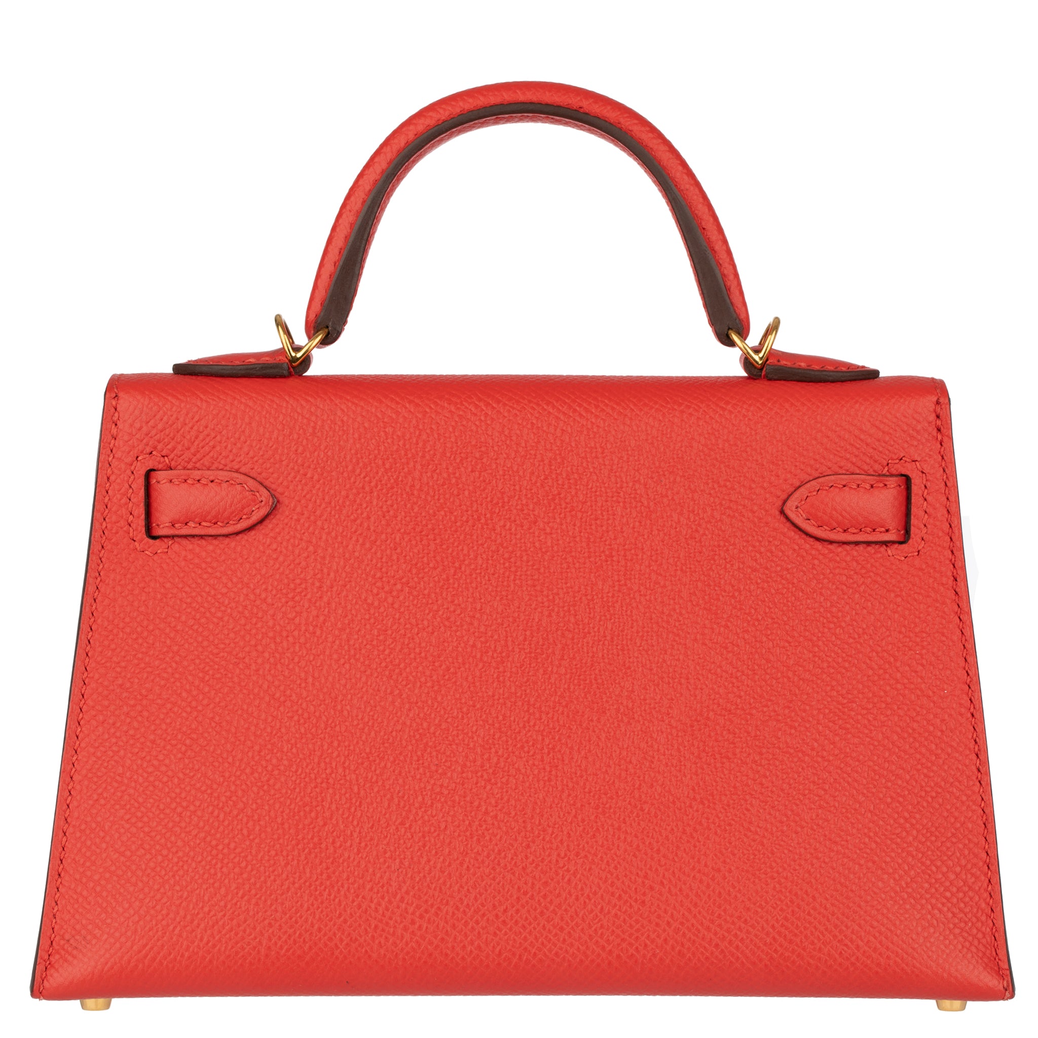 Hermes Mini Kelly II Rouge Tomate Epsom Leather Gold Hardware - On Repeat