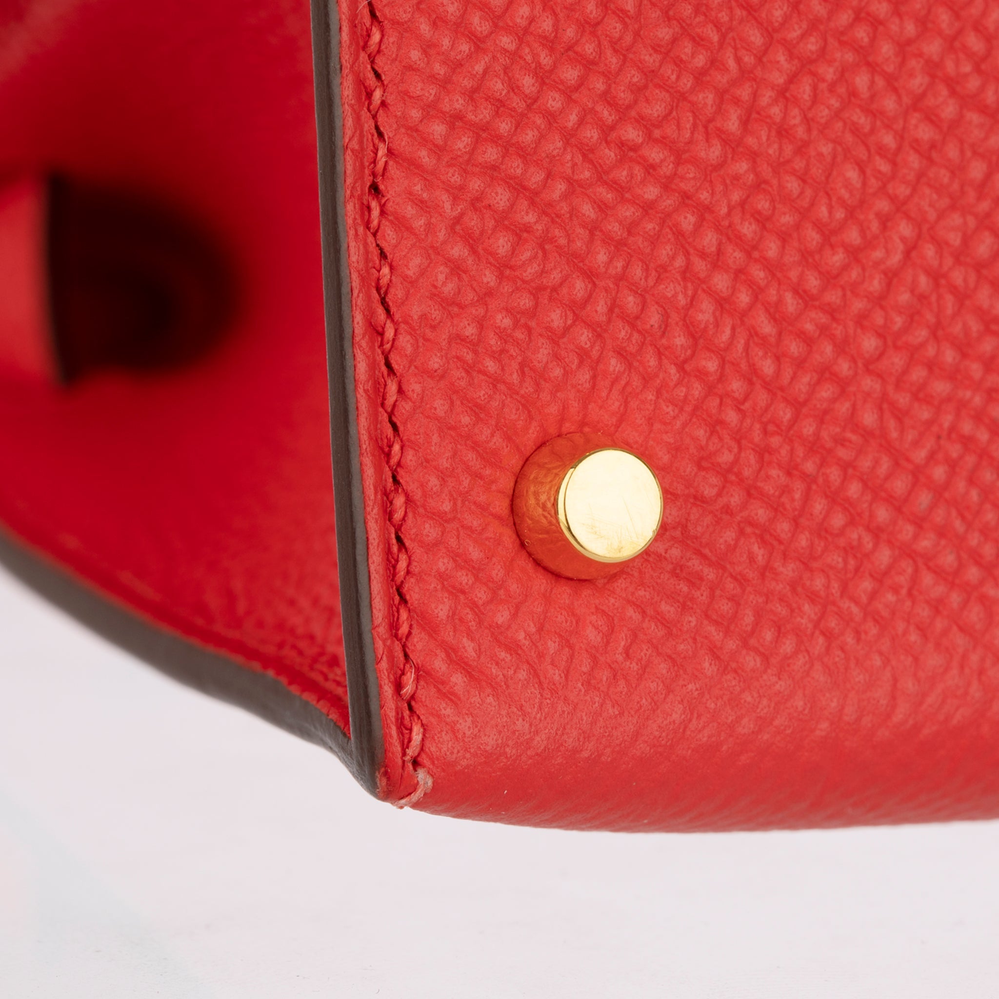 Hermes Mini Kelly II Rouge Tomate Epsom Leather Gold Hardware - On Repeat