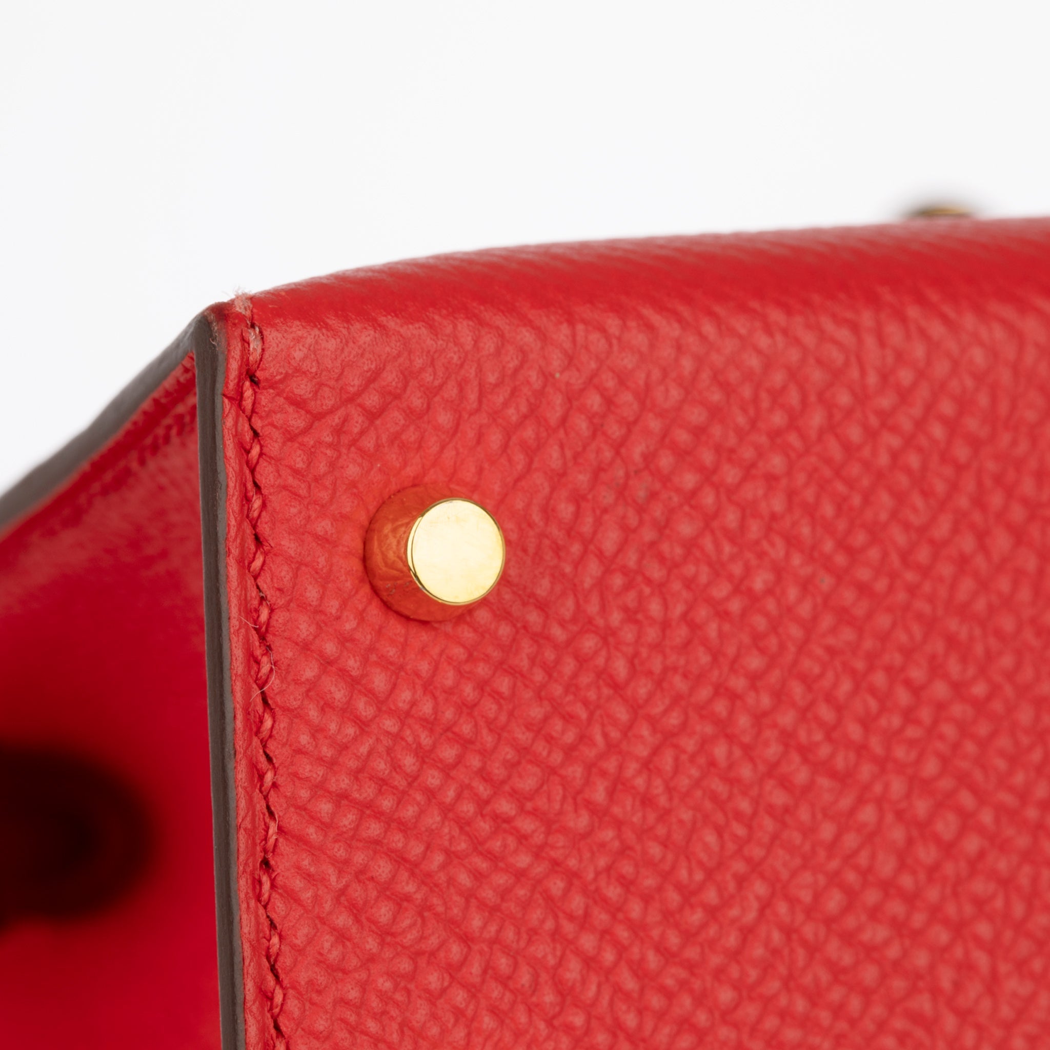 Hermes Mini Kelly II Rouge Tomate Epsom Leather Gold Hardware - On Repeat