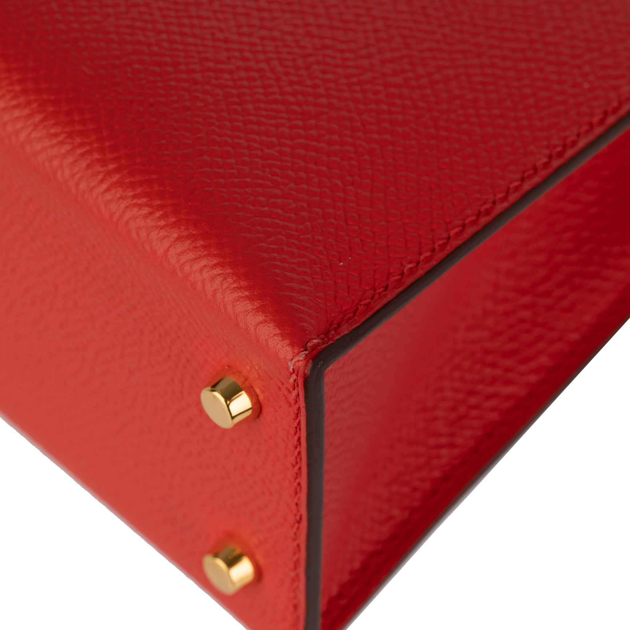 Hermes Mini Kelly II Rouge Tomate Epsom Leather Gold Hardware - On Repeat