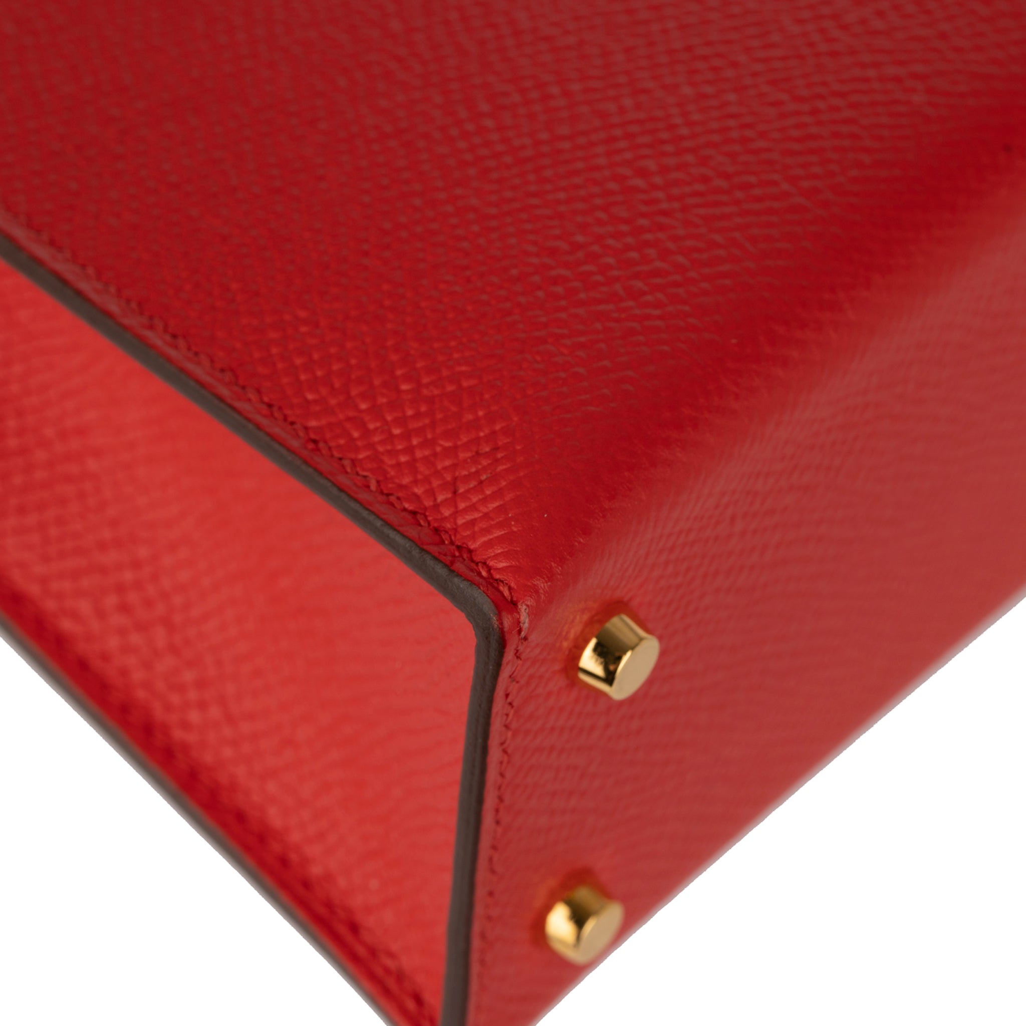 Hermes Mini Kelly II Rouge Tomate Epsom Leather Gold Hardware - On Repeat