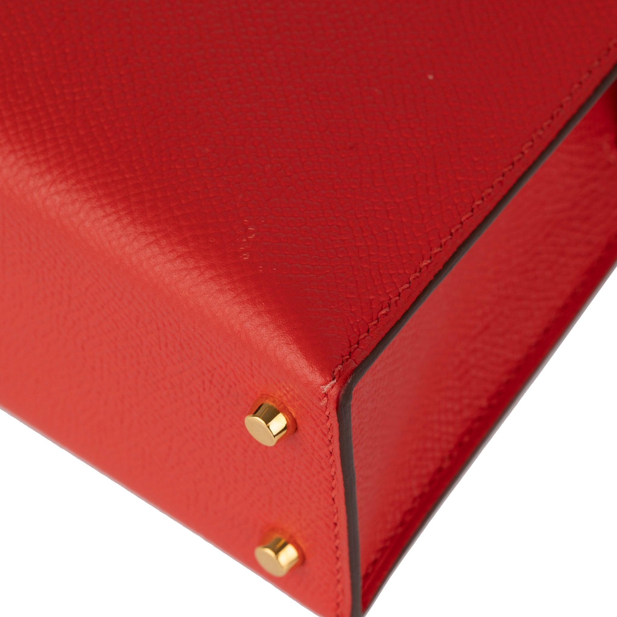 Hermes Mini Kelly II Rouge Tomate Epsom Leather Gold Hardware - On Repeat