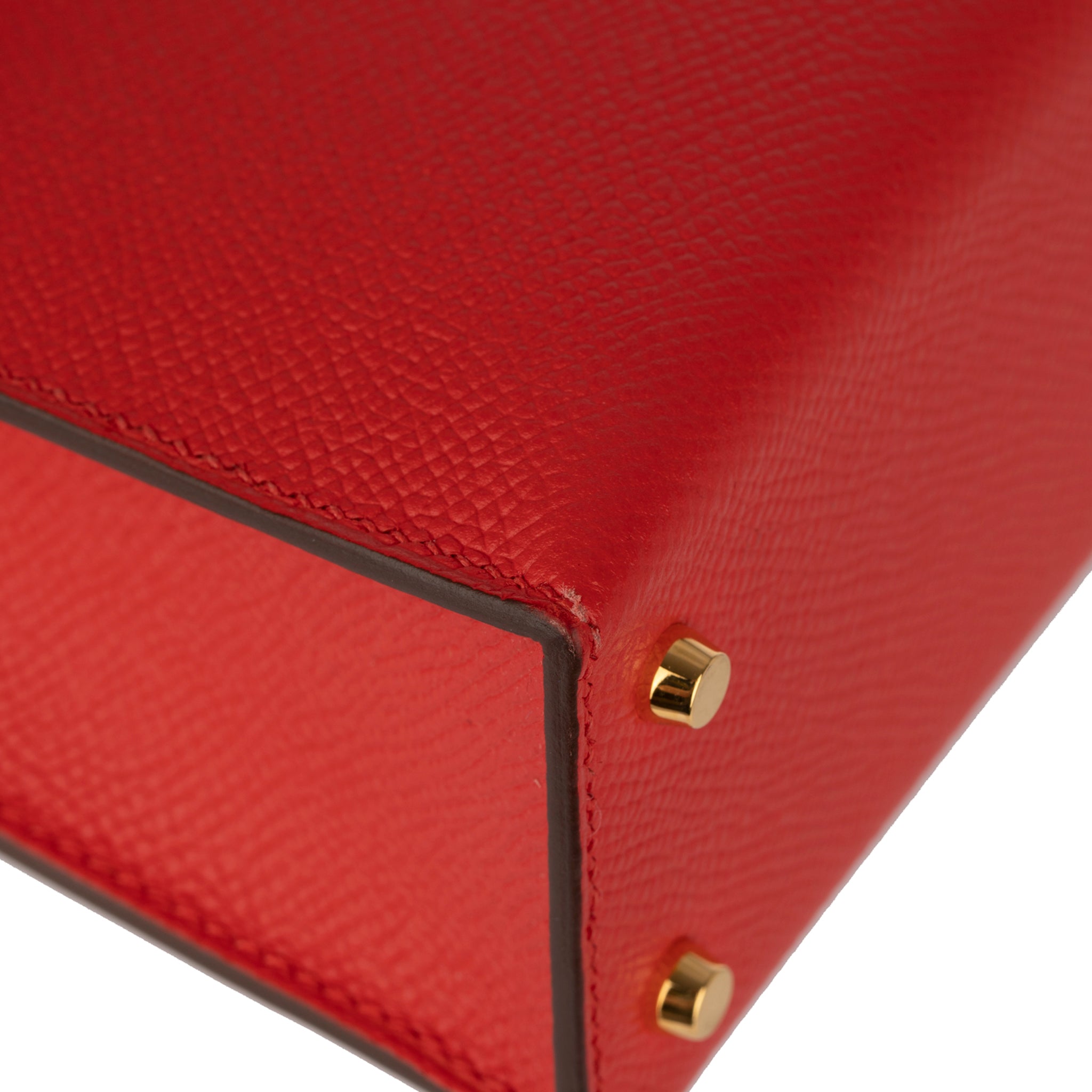 Hermes Mini Kelly II Rouge Tomate Epsom Leather Gold Hardware - On Repeat