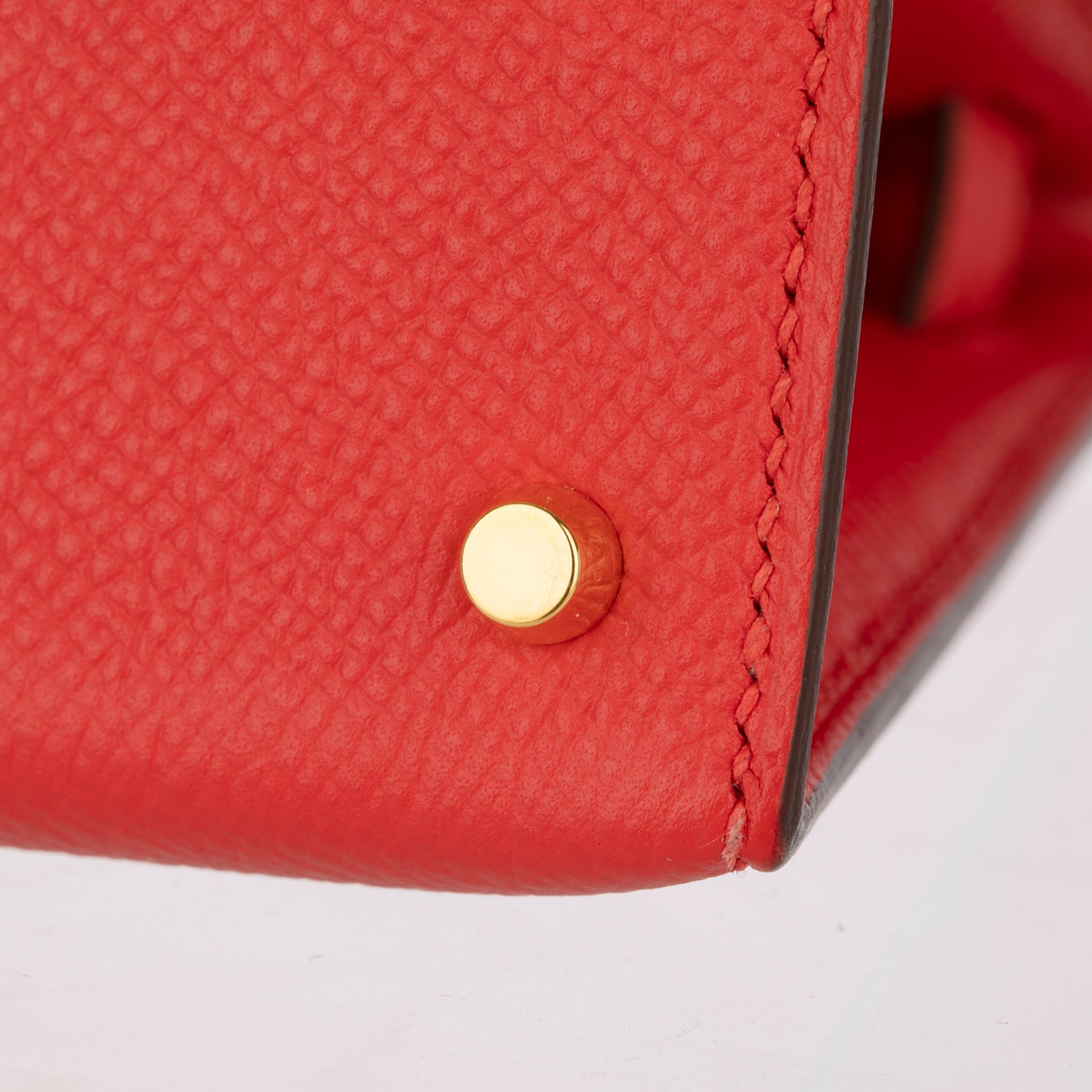 Hermes Mini Kelly II Rouge Tomate Epsom Leather Gold Hardware - On Repeat