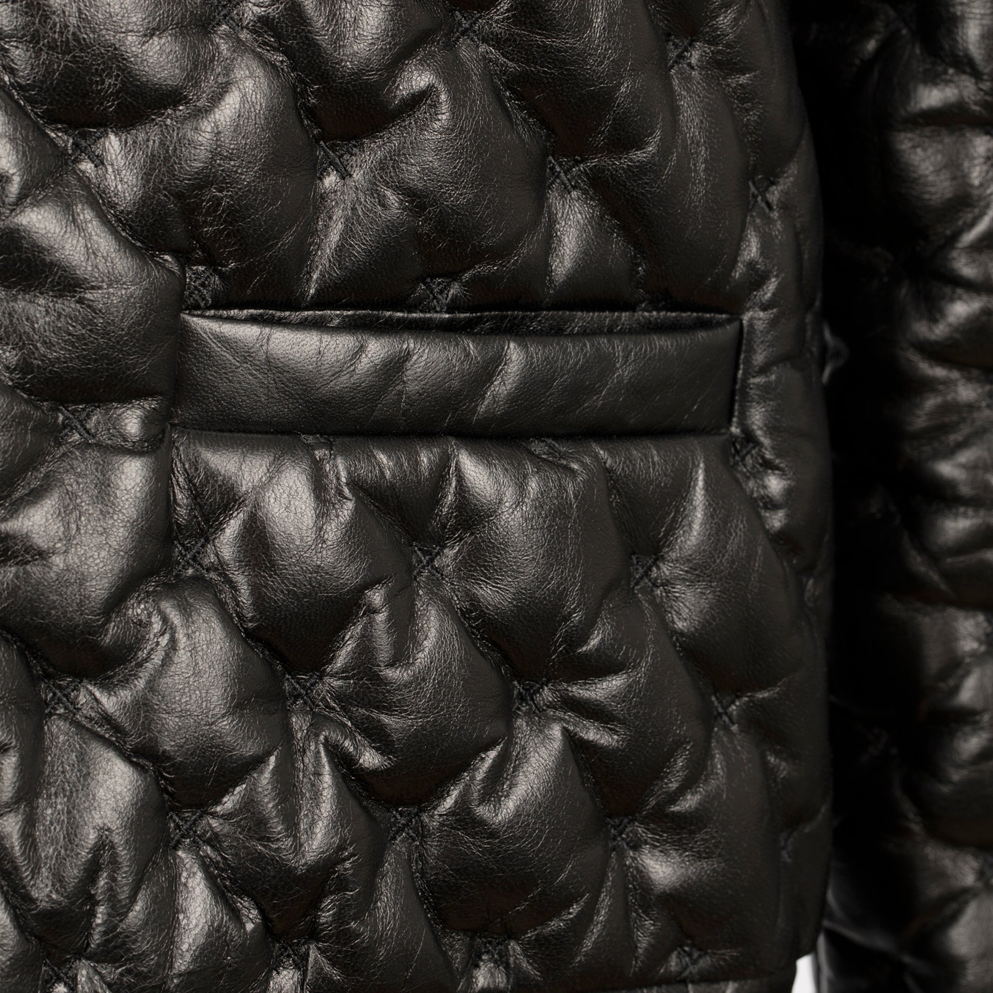 CHANEL BLACK QUILTED LEATHER JACKET 38 FR - On Repeat