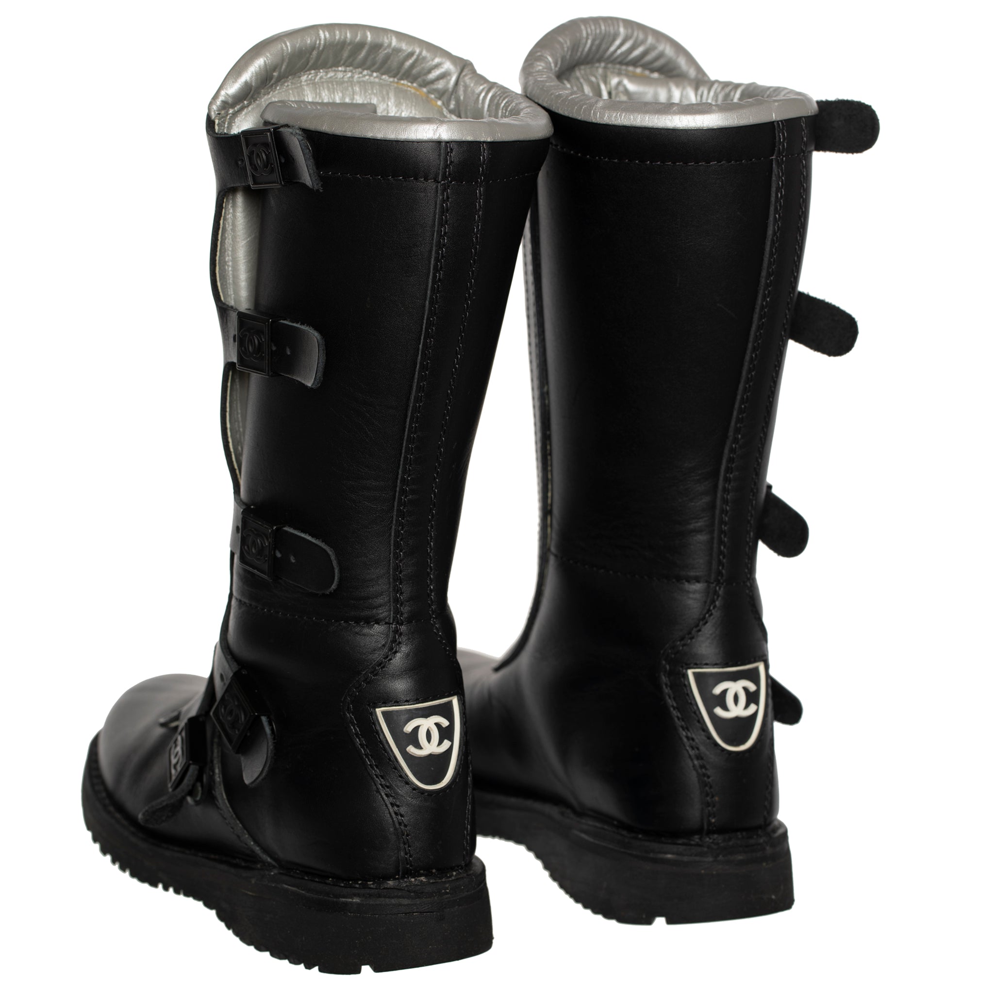 CHANEL WINTER SKI BOOT BLACK 39 FR - On Repeat