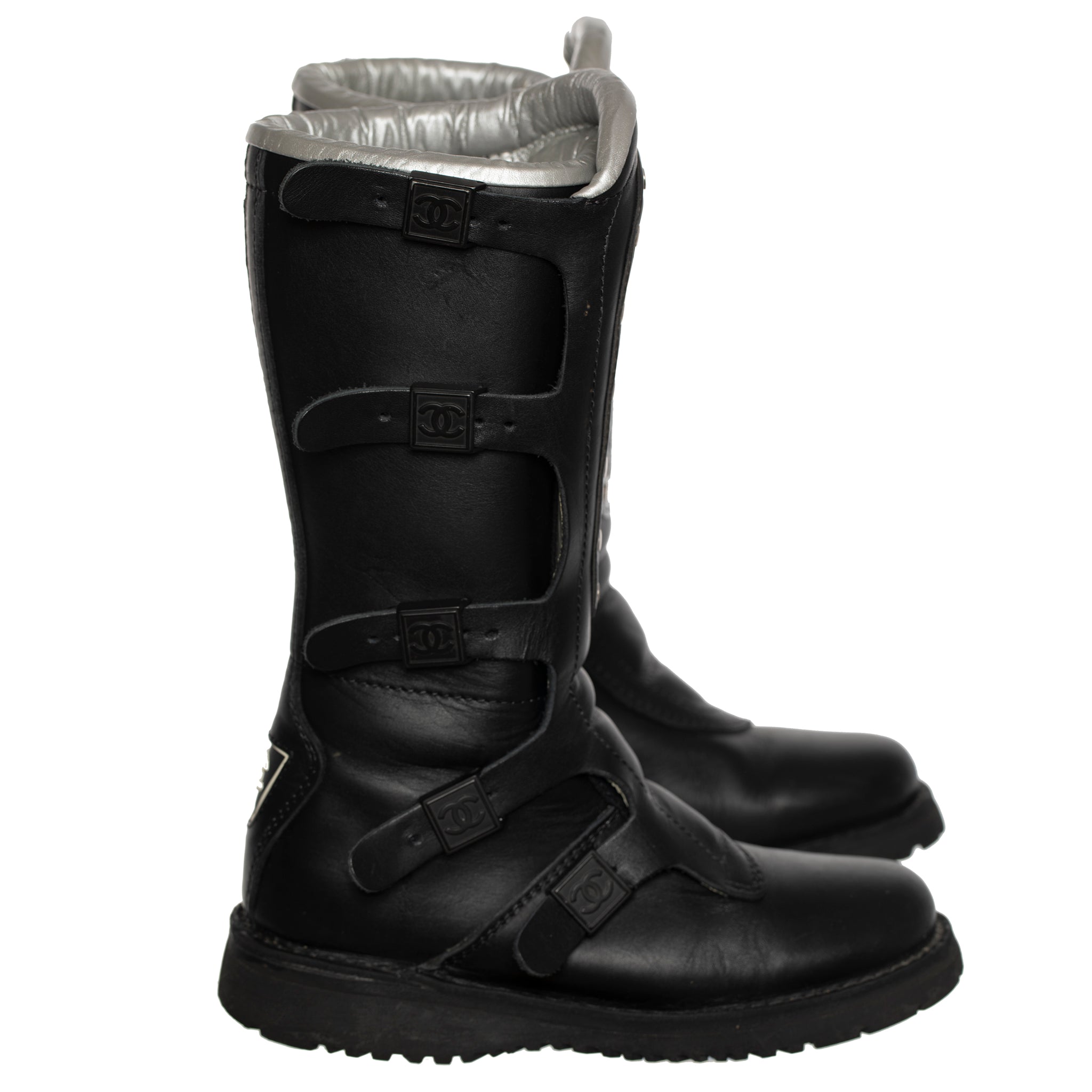 CHANEL WINTER SKI BOOT BLACK 39 FR - On Repeat