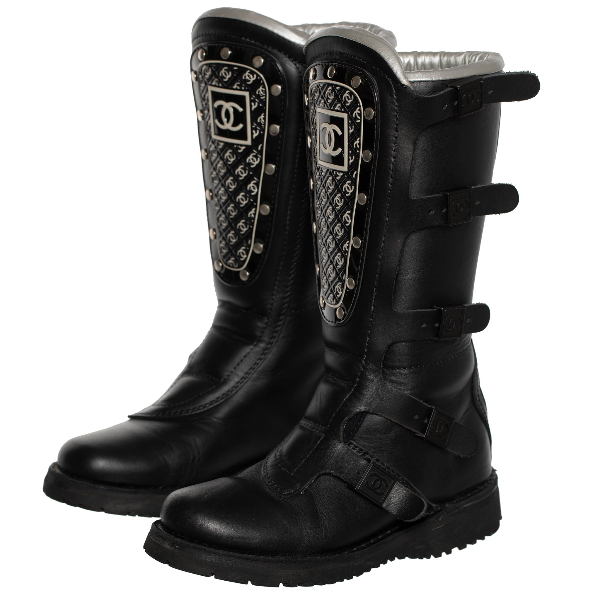 CHANEL WINTER SKI BOOT BLACK 39 FR - On Repeat