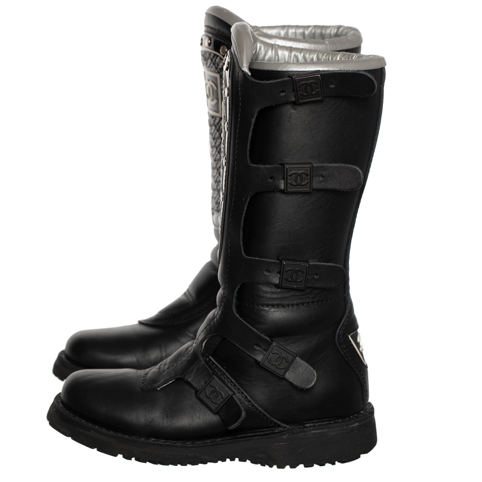 CHANEL WINTER SKI BOOT BLACK 39 FR - On Repeat