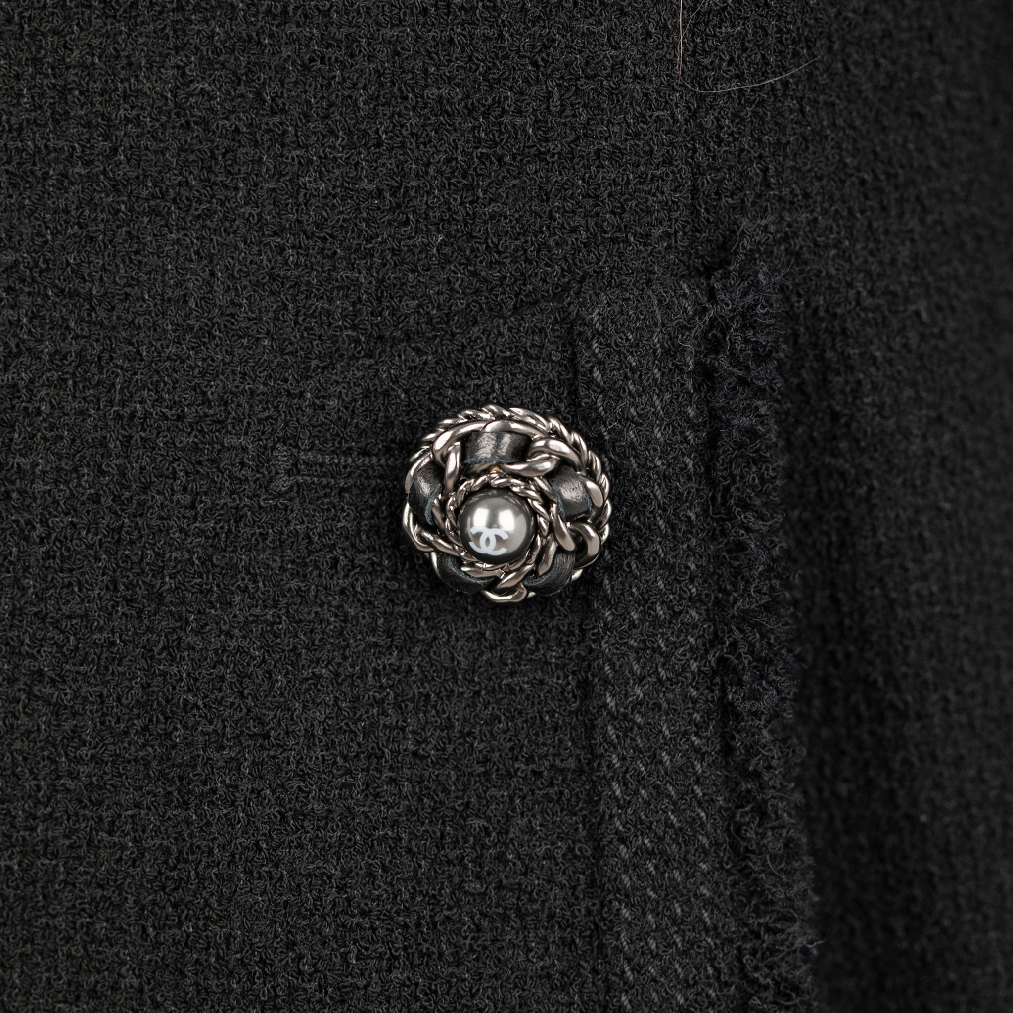 Chanel Black Jacket With Ruthenium Buttons 36 Fr - On Repeat