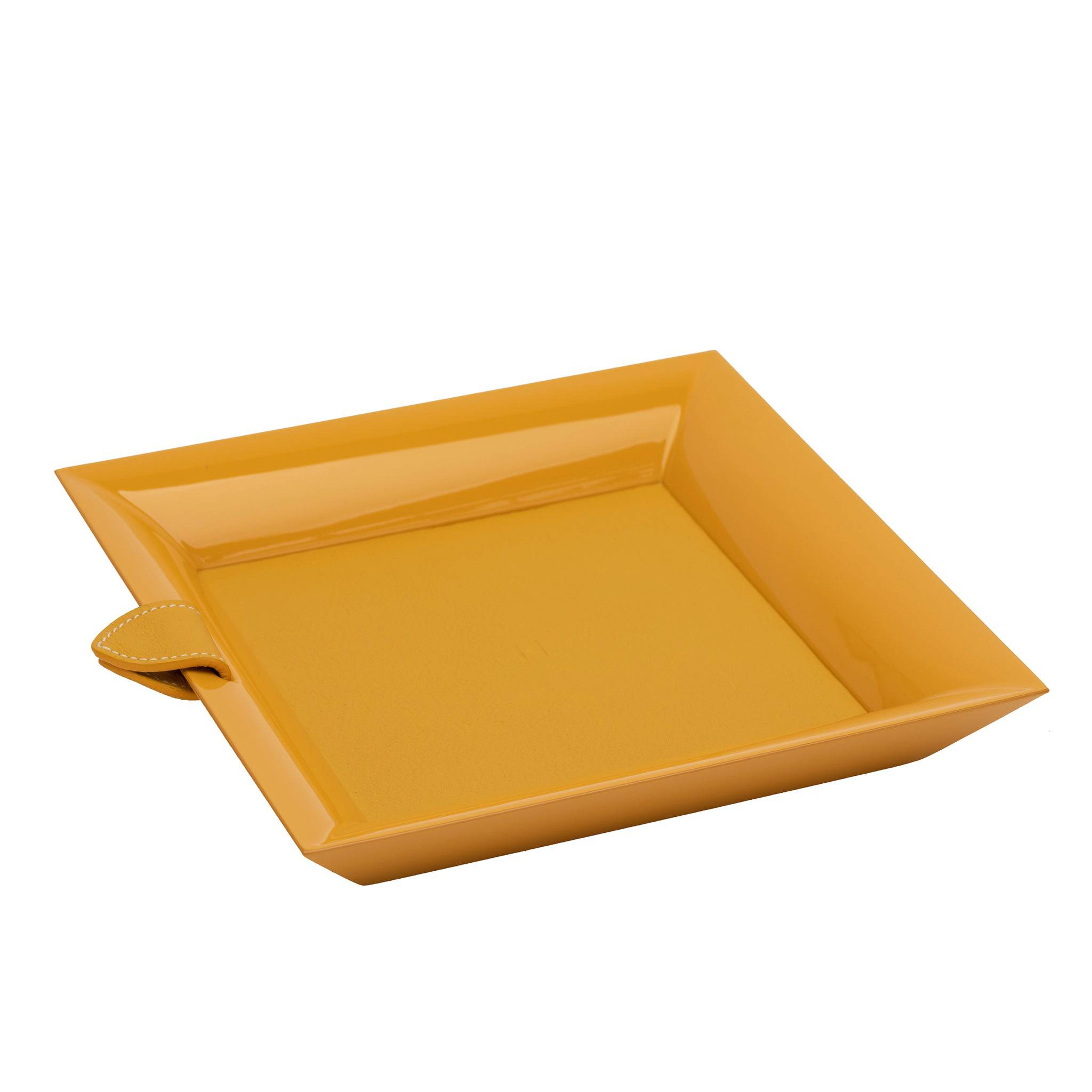 HERMES ATRIUM CHANGE TRAY LACQUERED WOOD CURRY - On Repeat