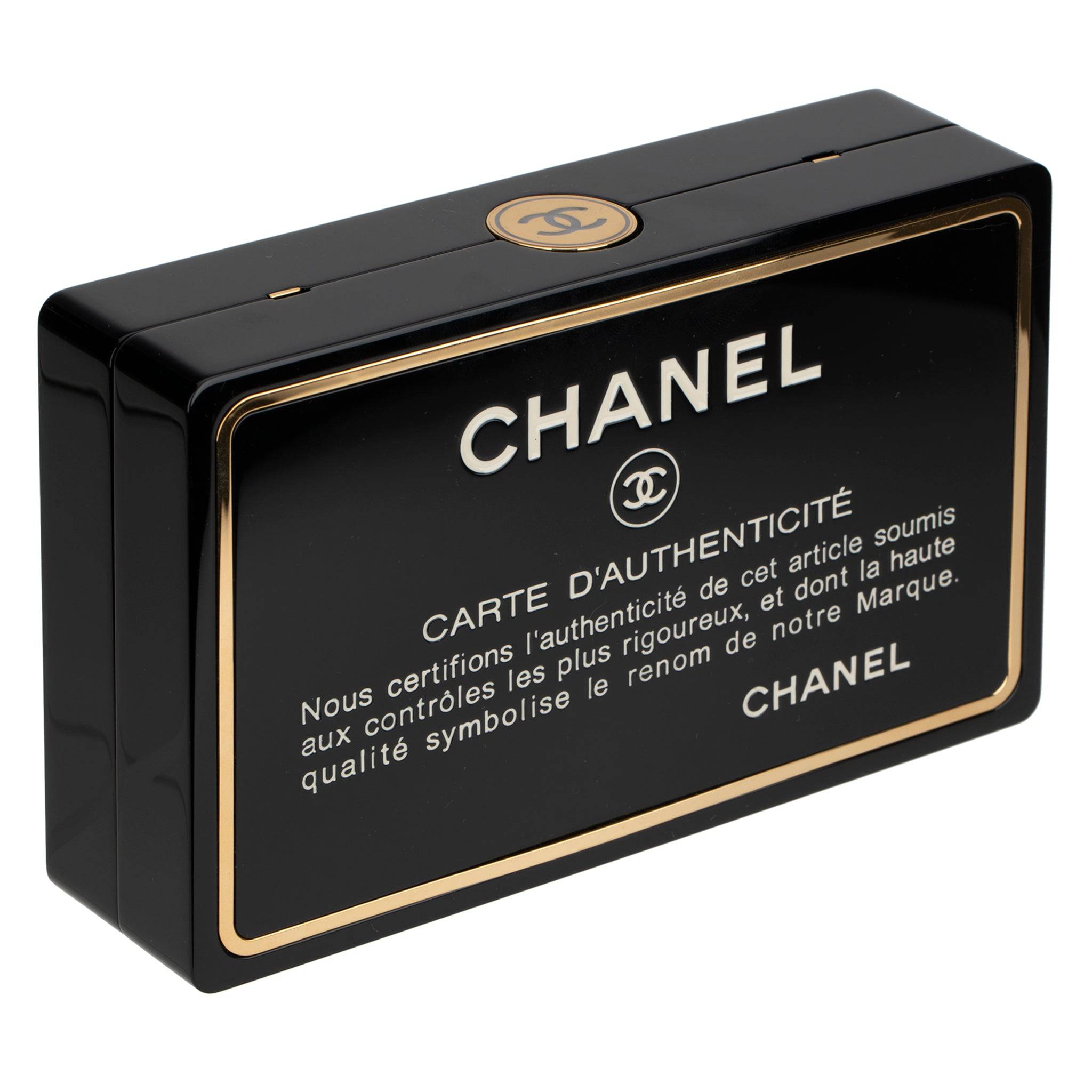 CHANEL MINAUDIÈRE LIMITED EDITION BLACK AUTHENTICITY CARD GOLD-TONE HARDWARE - On Repeat