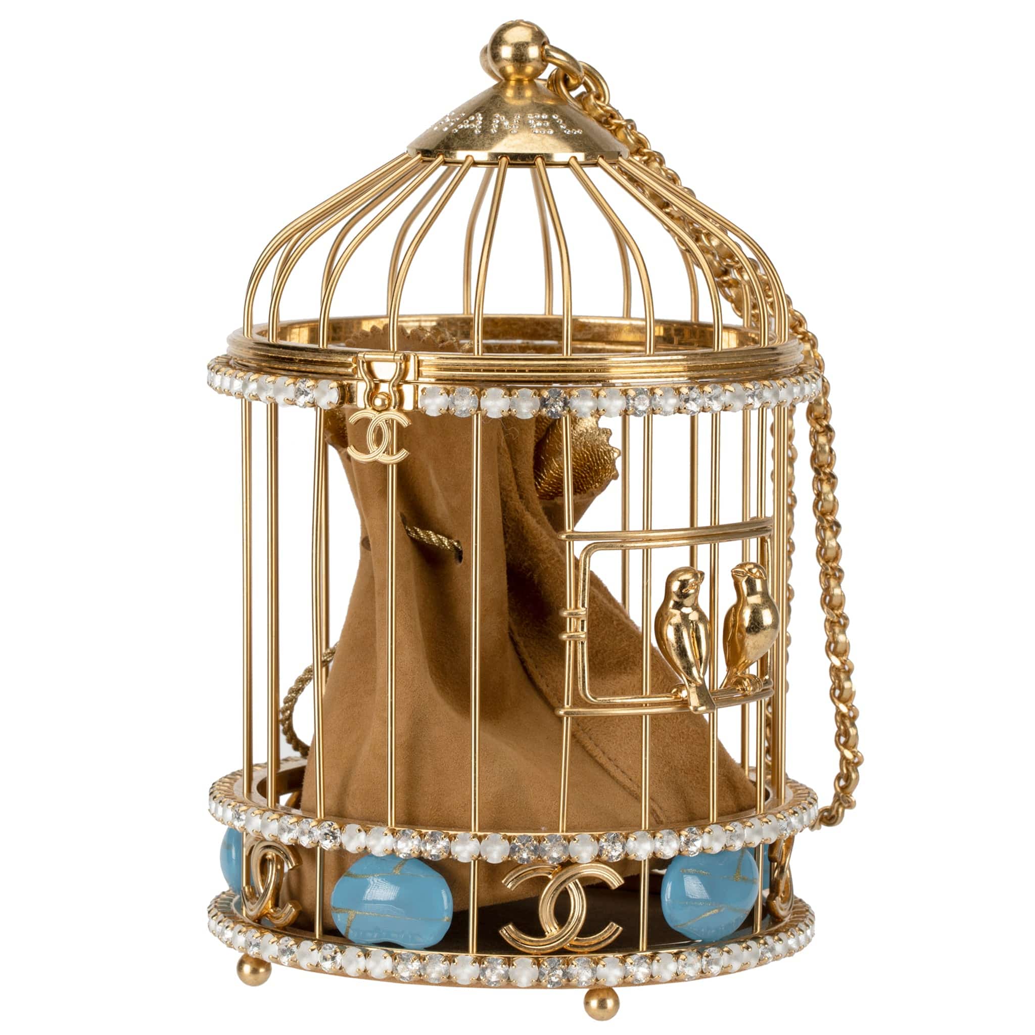 CHANEL MINAUDIÈRE LIMITED EDITION LOVE BIRD CAGE AGED GOLD HARDWARE - On Repeat