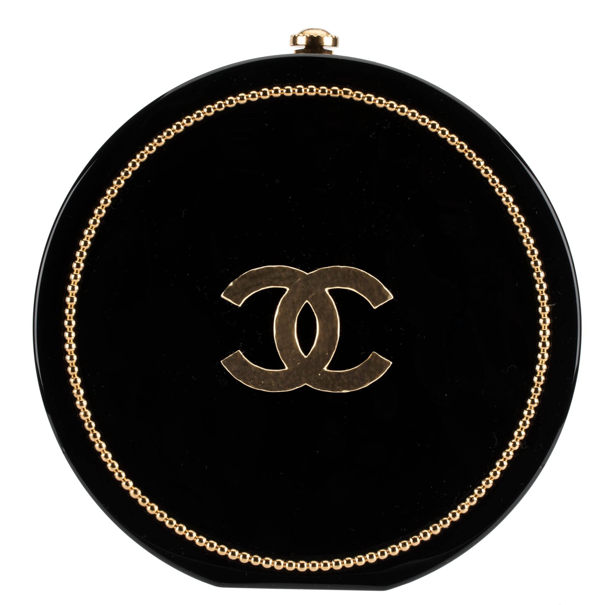 CHANEL MINAUDIÈRE LIMITED EDITION BLACK PLEXIGLASS & GOLD OWL GOLD-TONE HARDWARE - On Repeat