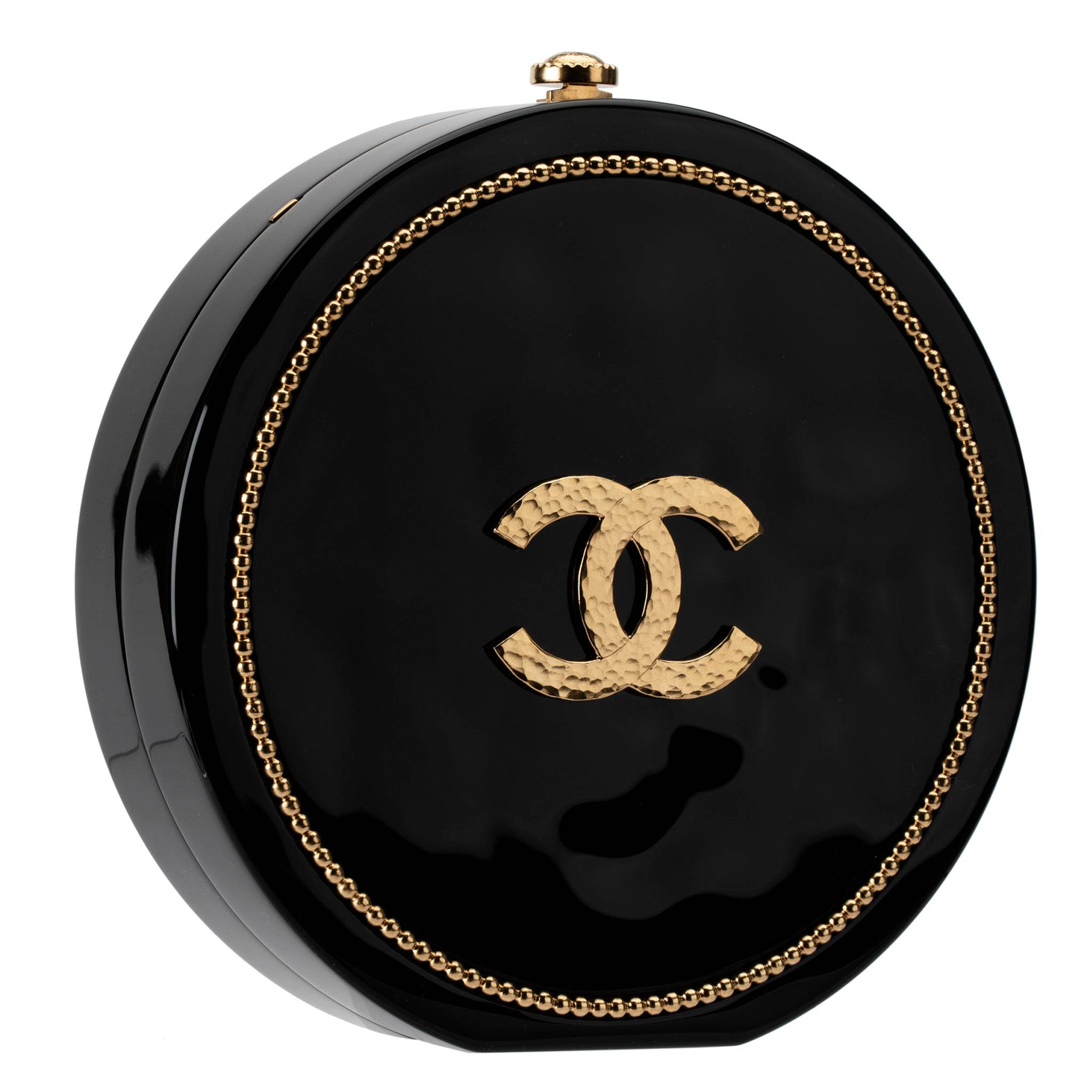 CHANEL MINAUDIÈRE LIMITED EDITION BLACK PLEXIGLASS & GOLD OWL GOLD-TONE HARDWARE - On Repeat