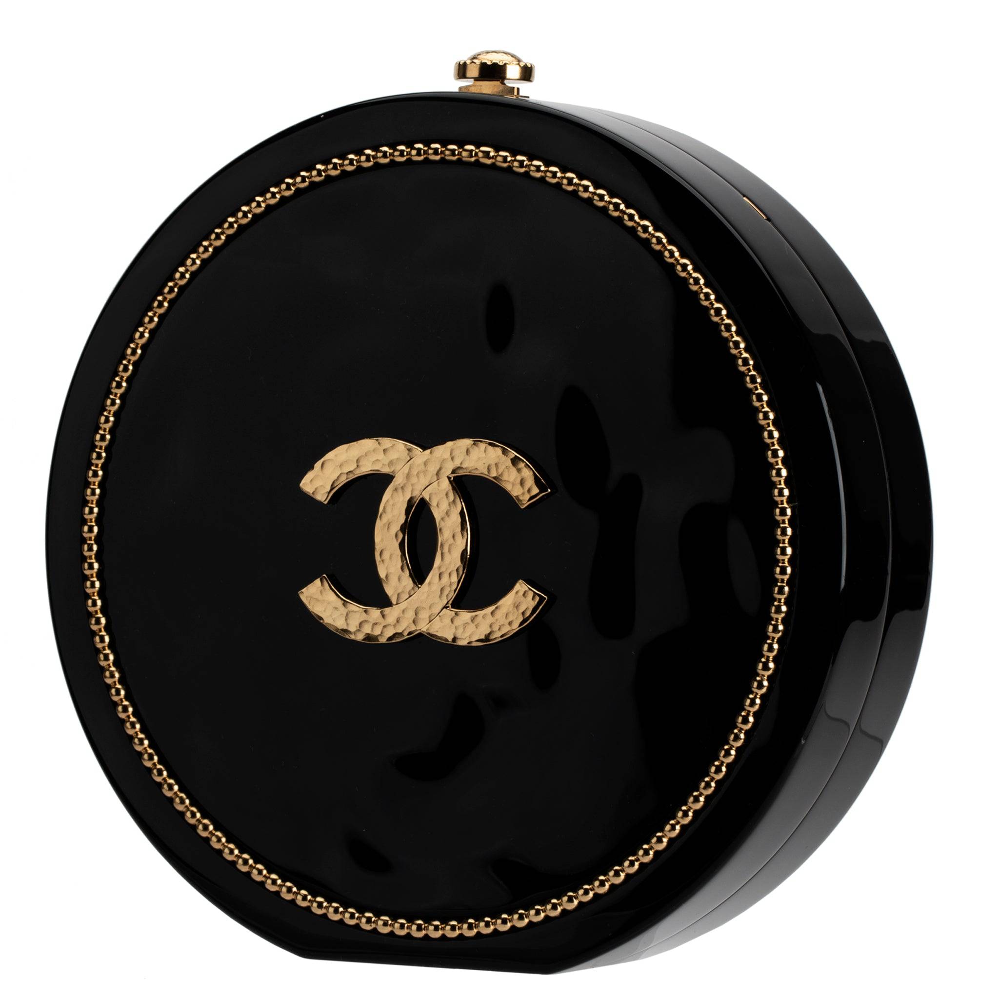 CHANEL MINAUDIÈRE LIMITED EDITION BLACK PLEXIGLASS & GOLD OWL GOLD-TONE HARDWARE - On Repeat