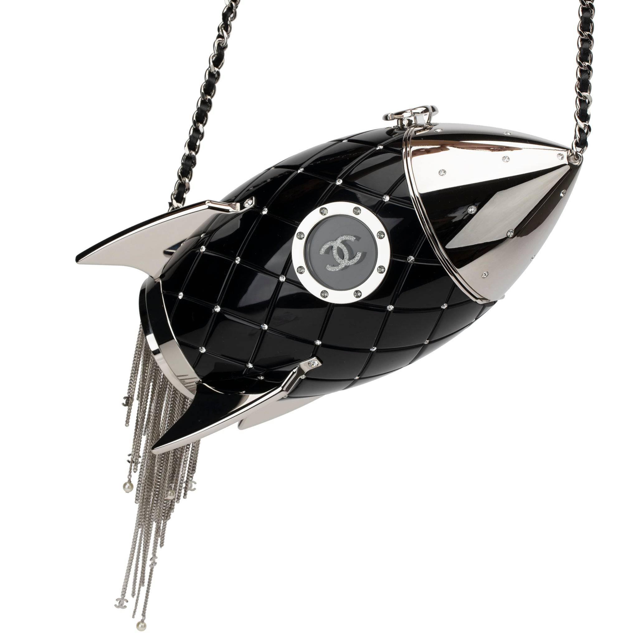 CHANEL MINAUDIÈRE LIMITED EDITION COCO SPACE ROCKET SILVER-TONE HARDWARE - On Repeat
