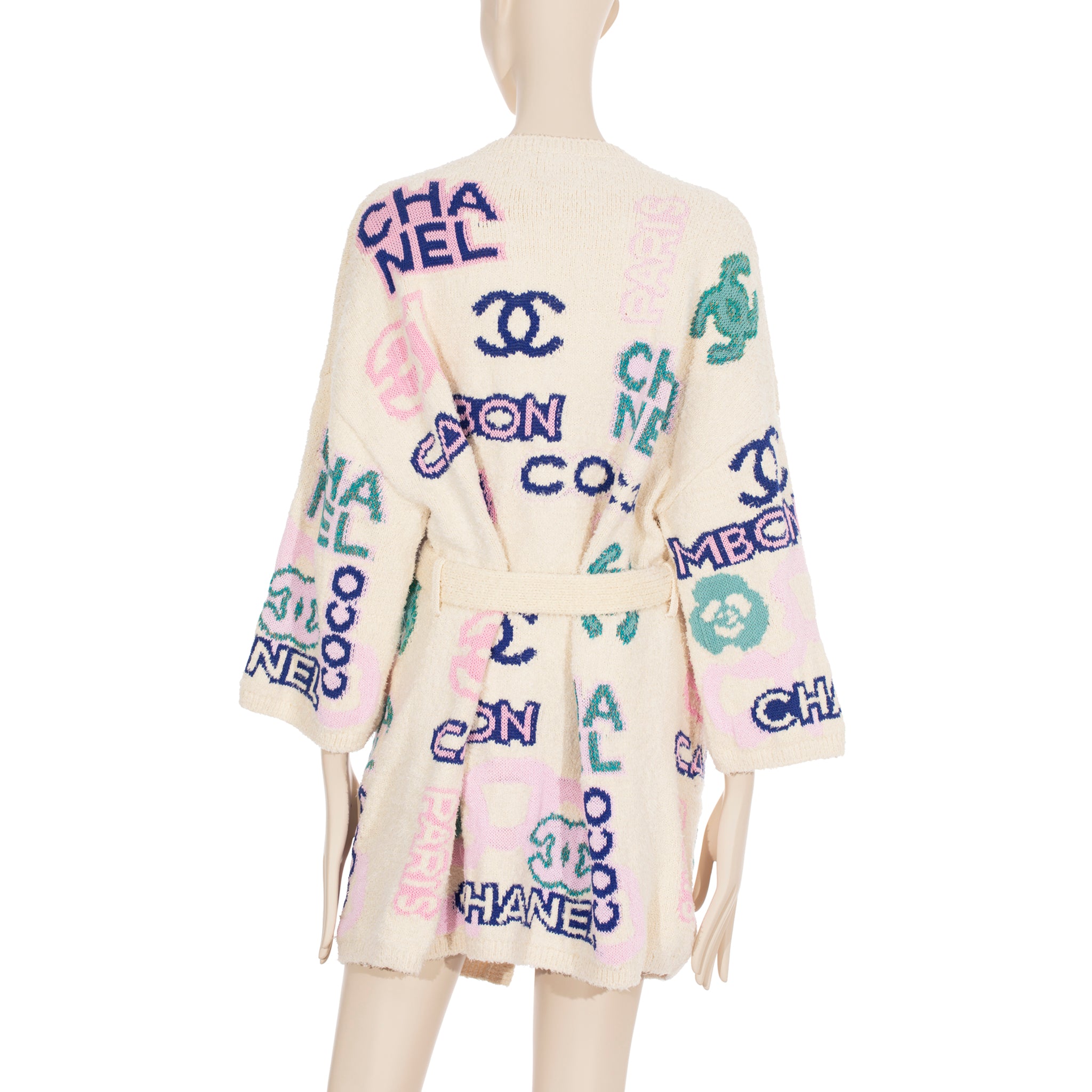 Chanel Cotton Cardigan With Colourful Details 38 Fr