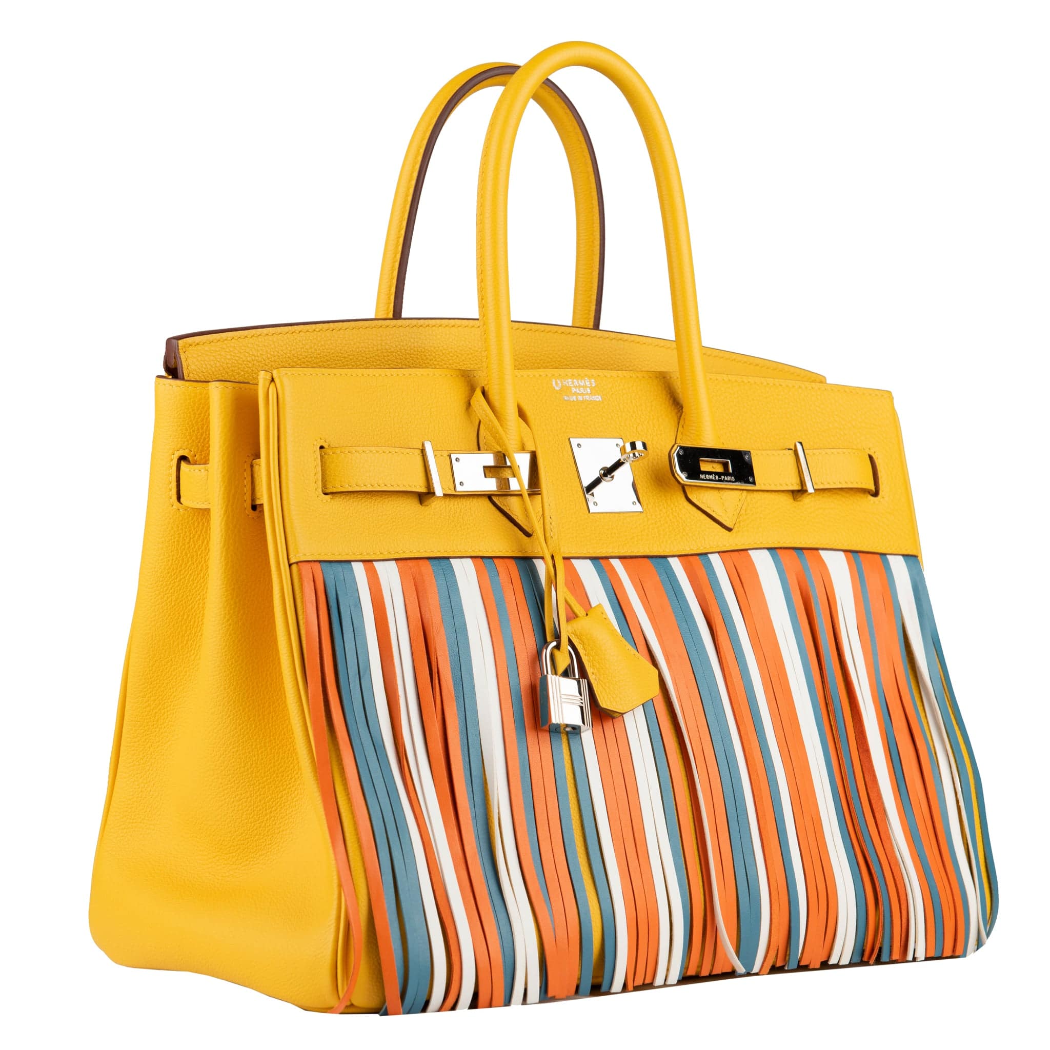 HERMES BIRKIN 35CM SPECIAL ORDER SOLEIL FRINGE TOGO LEATHER PALLADIUM HARDWARE - On Repeat