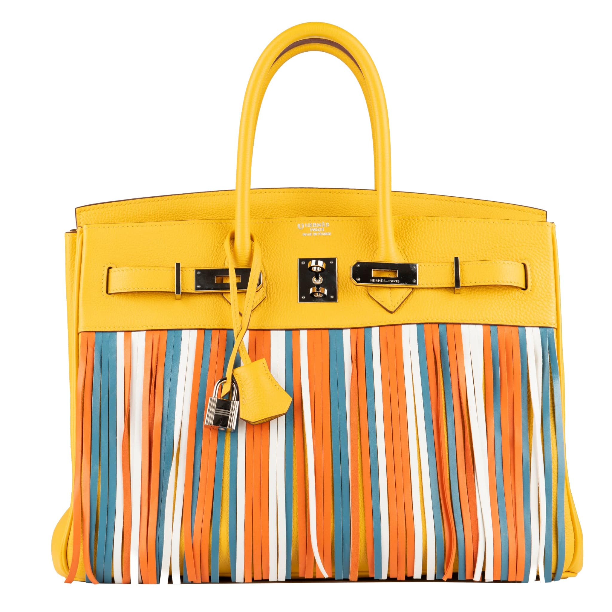 HERMES BIRKIN 35CM SPECIAL ORDER SOLEIL FRINGE TOGO LEATHER PALLADIUM HARDWARE - On Repeat