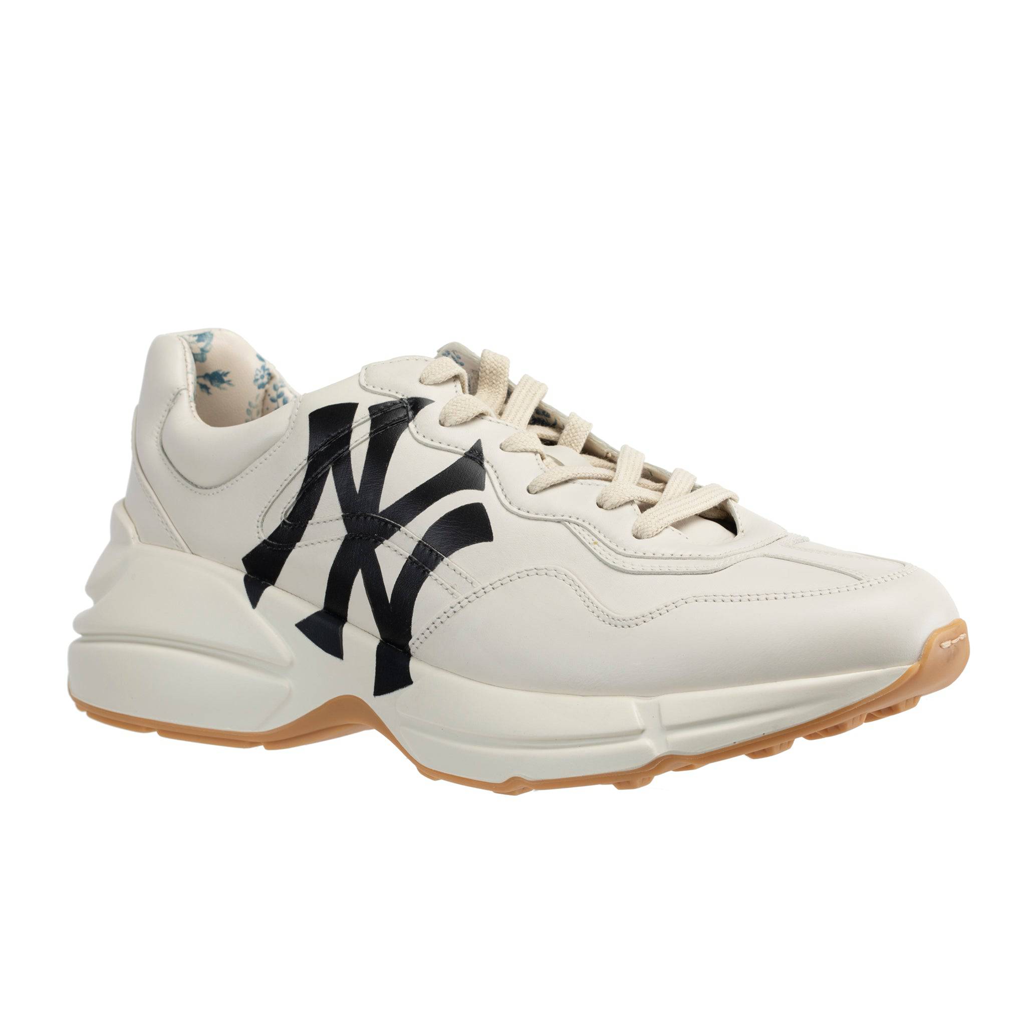 GUCCI RYTHON SNEAKERS OFF-WHITE NY YANKEES LOGO - On Repeat